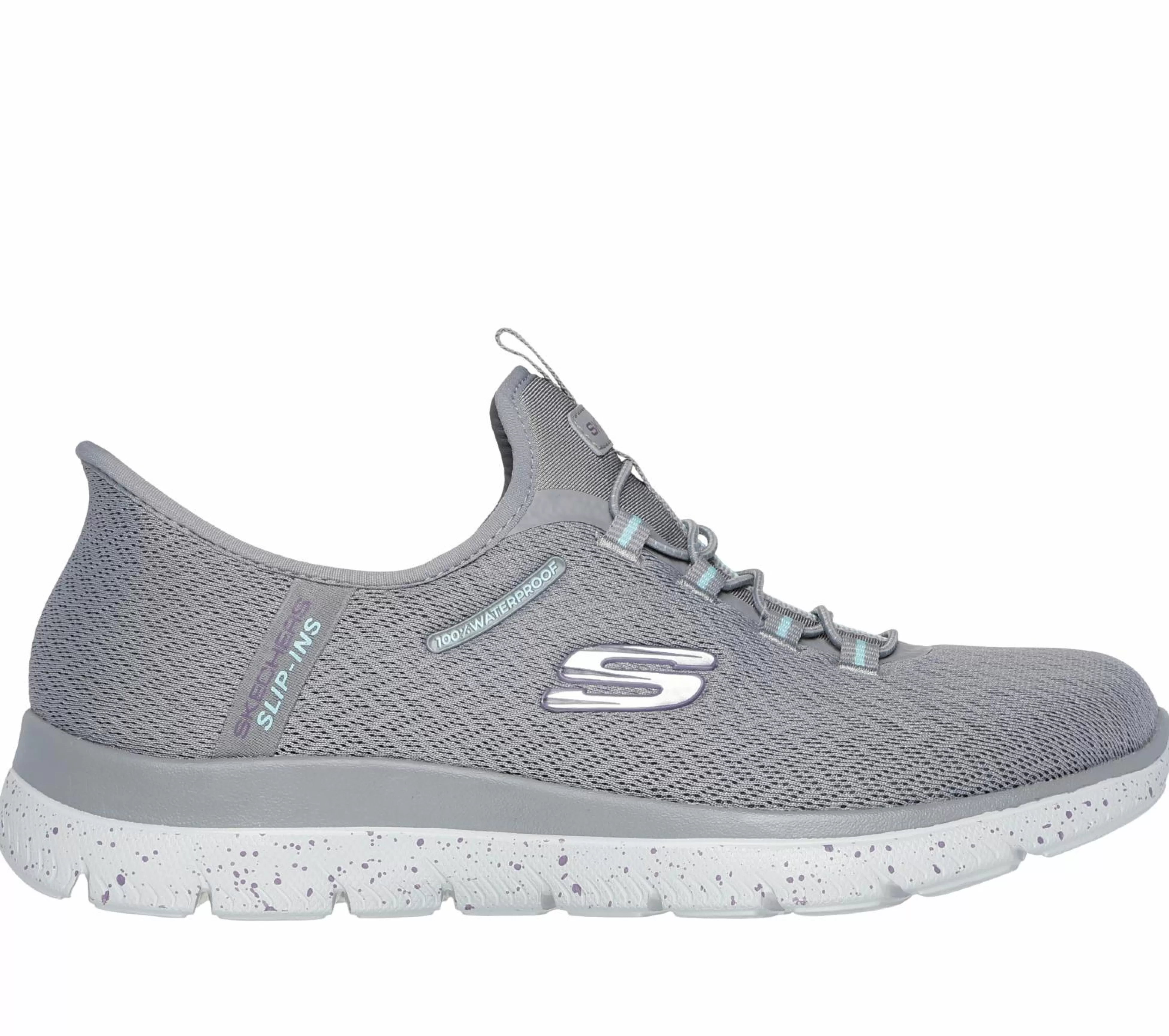 SKECHERS Instappers | Hands Free Slip-Ins^ Slip-ins Waterproof: Summits - Best Choice GRIJS / AQUA