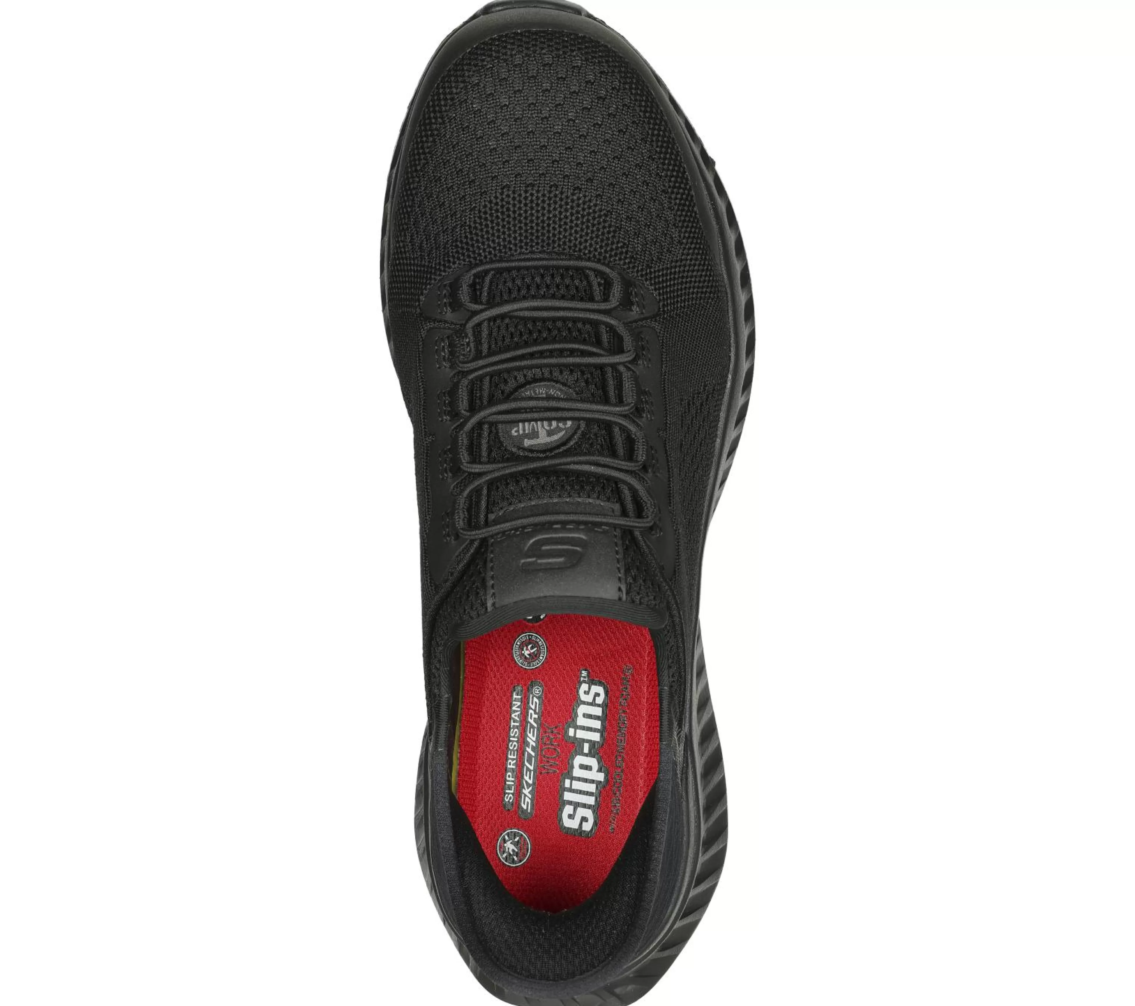 SKECHERS Work | Instappers^ Slip-ins Work: Tilido - Fletchit CT ZWART