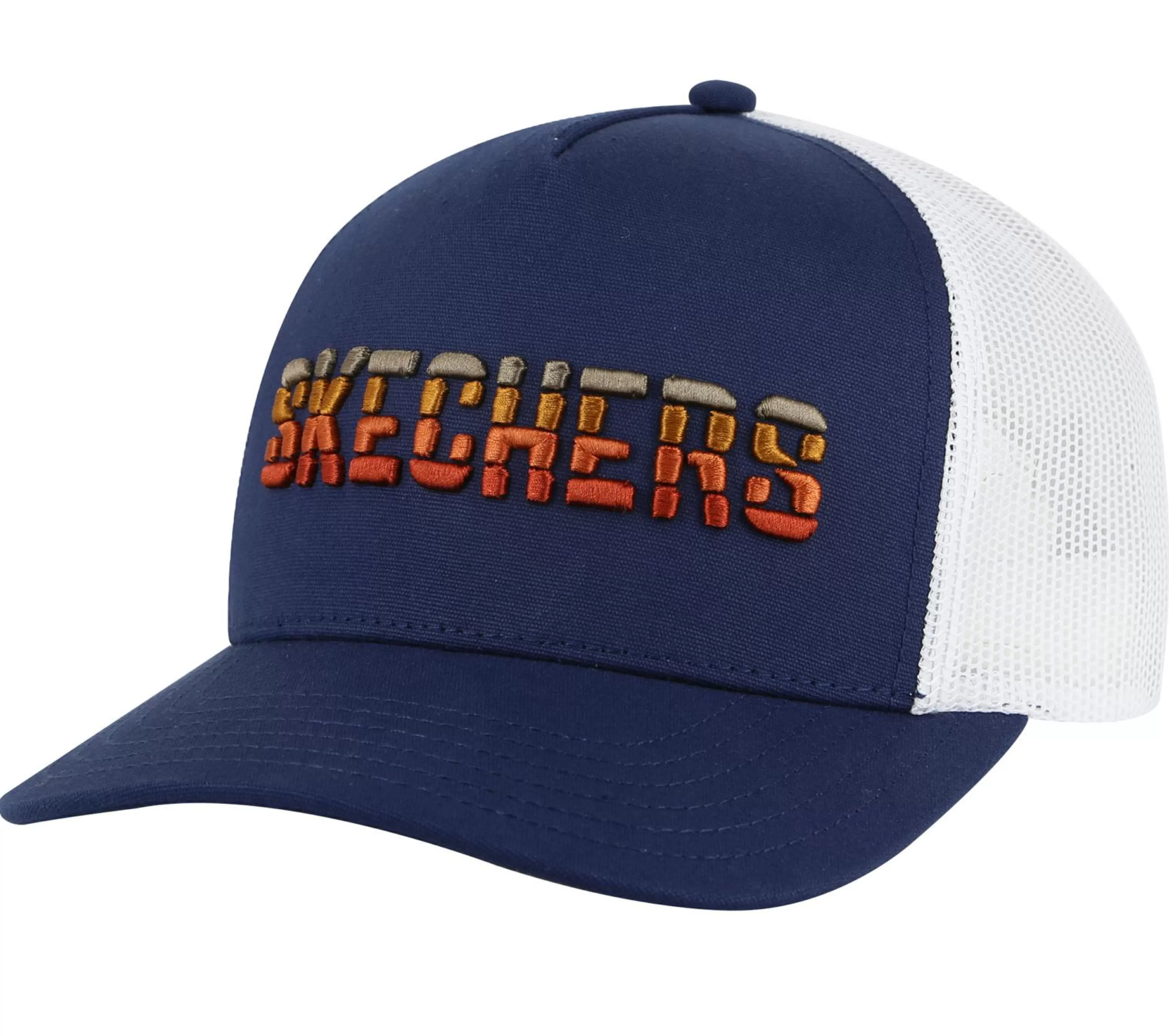 SKECHERS Accessoires^ Textured Logo Trucker Hat HOUTSKOOL / MARINE