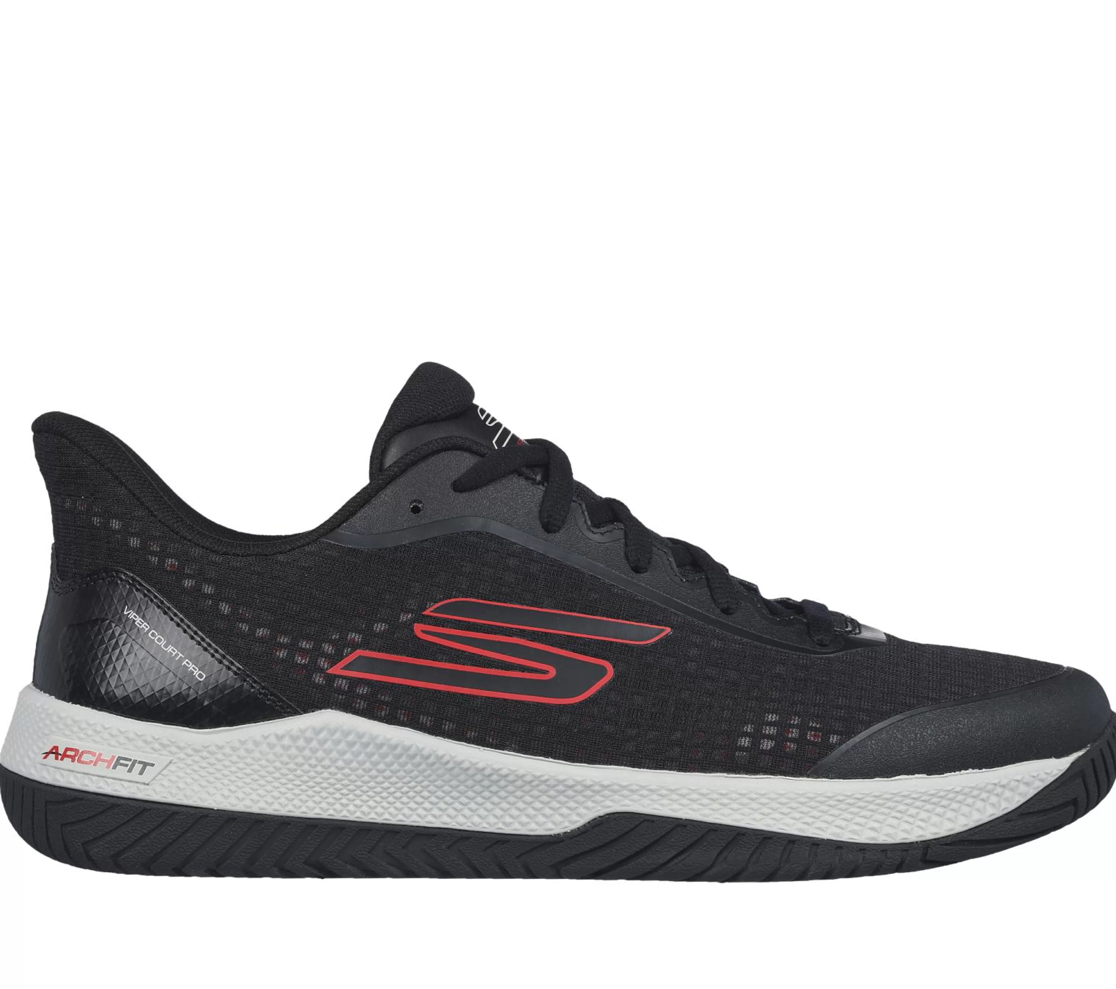 SKECHERS Veterschoenen | Sportieve Sneakers^ Viper Court Pro - Pickleball ZWART / ROOD