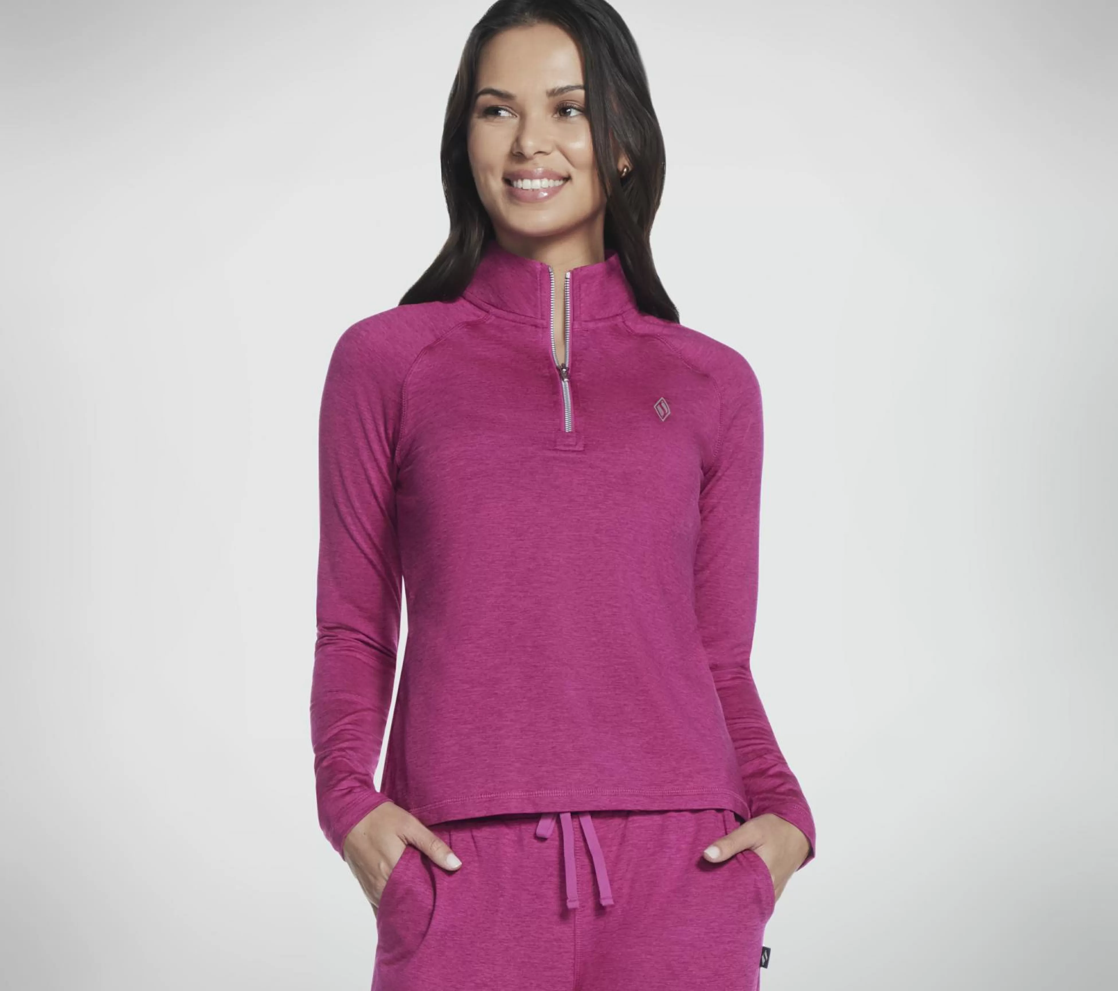 SKECHERS Tops | Tops^SKECH-KNITS ULTRA GO 1/4 Zip ROZE