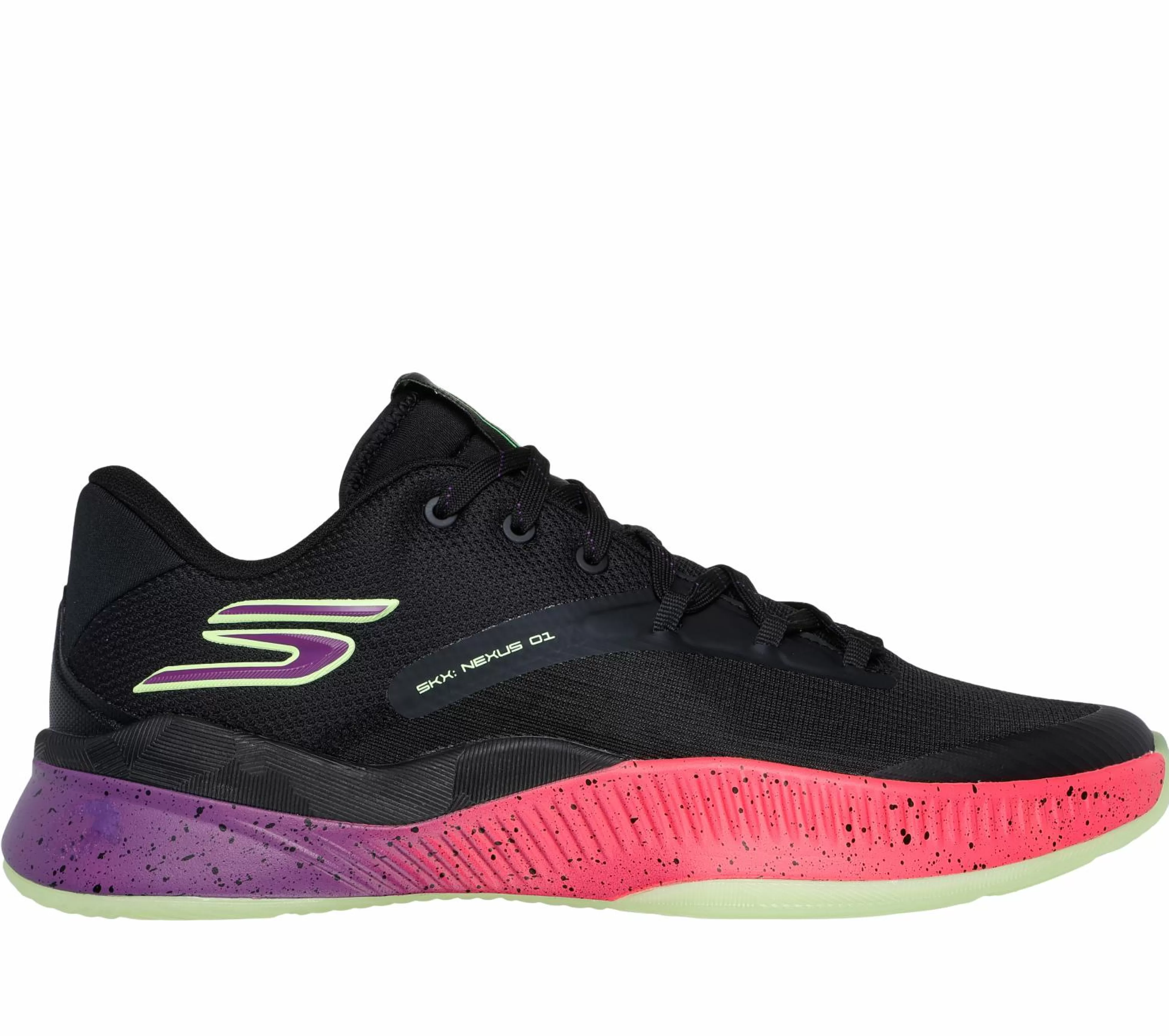 SKECHERS Sportieve Sneakers^SKX NEXUS ZWART / PURPER / ROZE