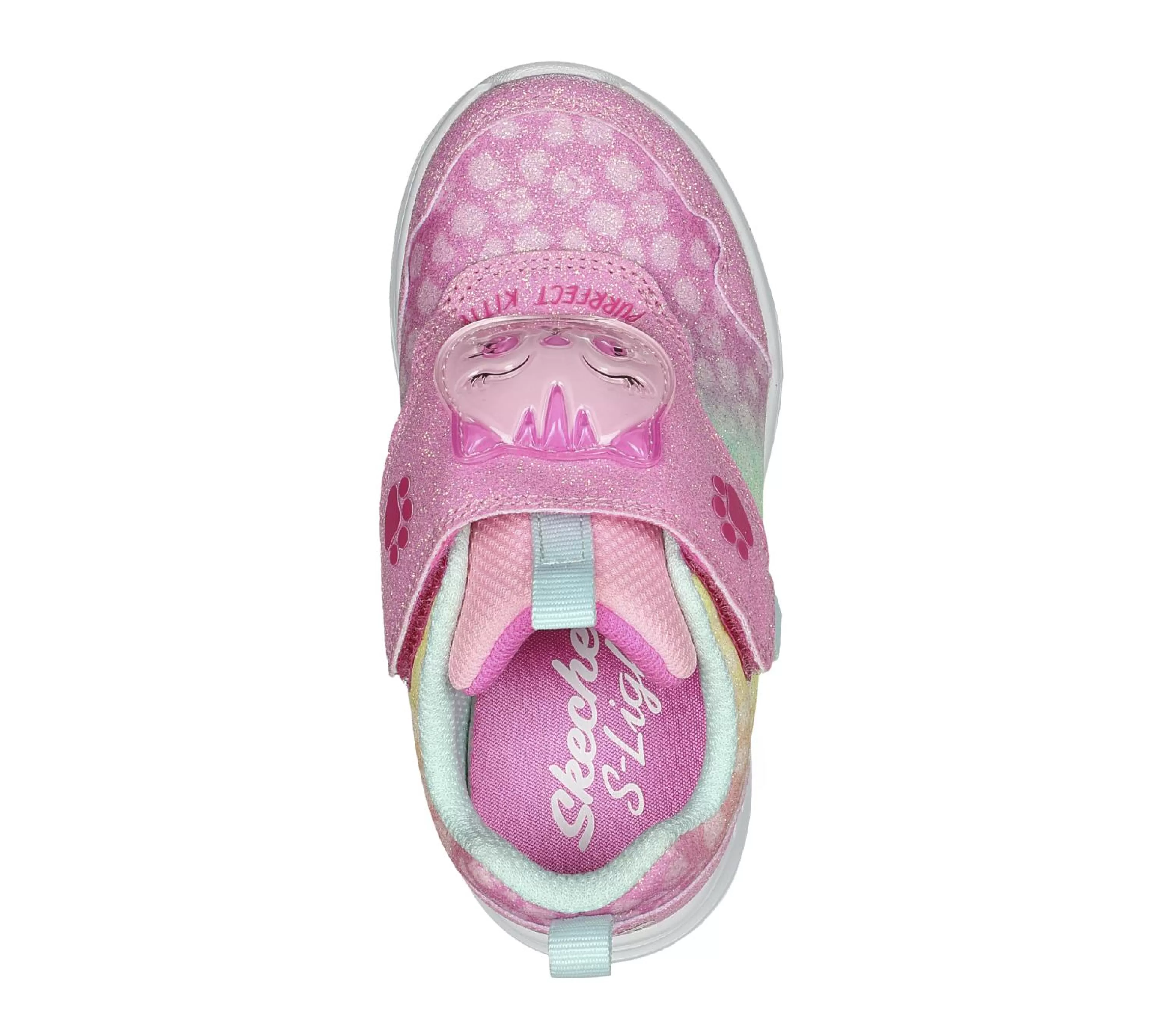 SKECHERS Lichtjes Schoenen | Instappers^S-Lights: Glimmer Kicks - Skech Pets ROZE / MULTI