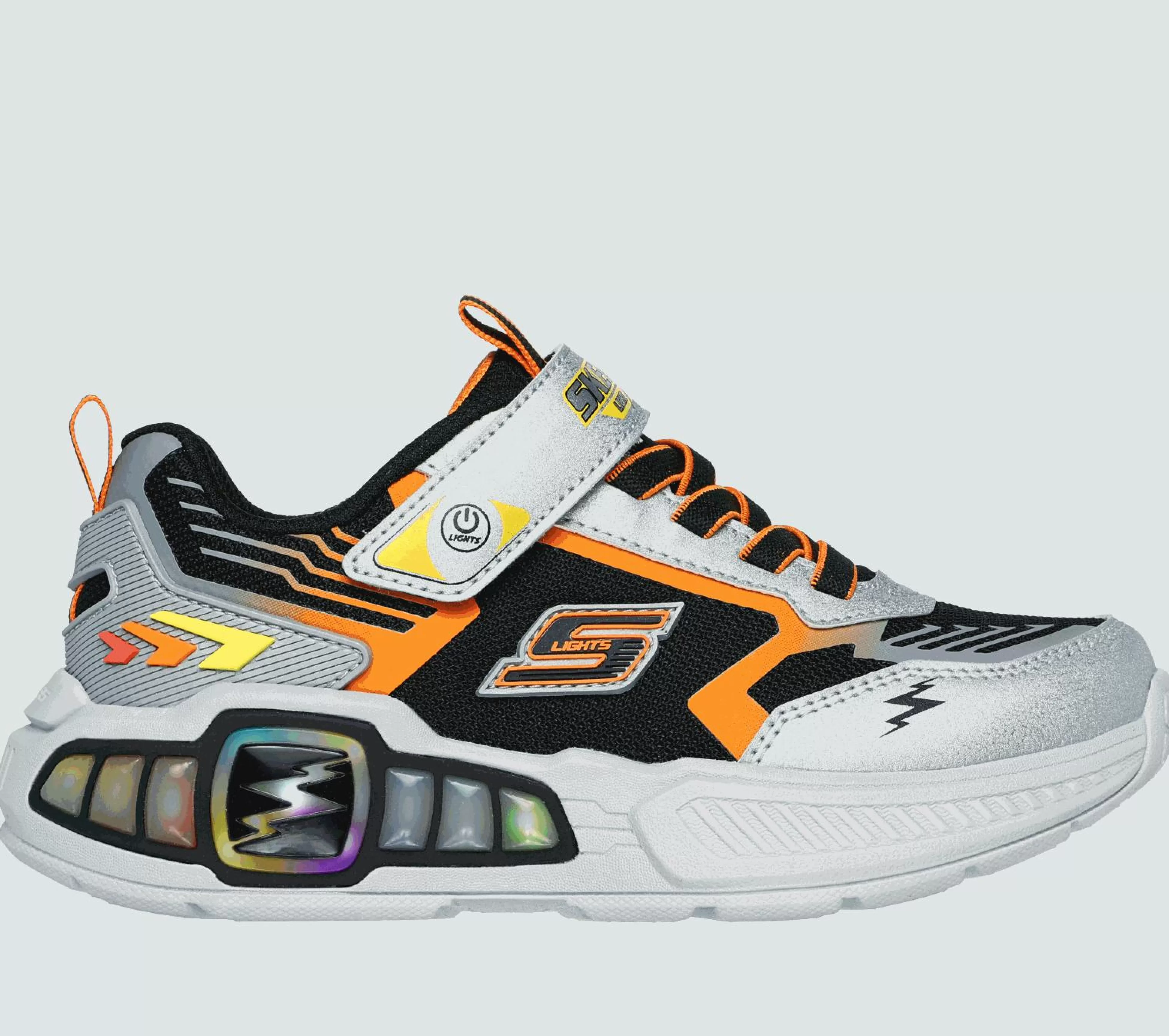 SKECHERS Lichtjes Schoenen | Instappers^S-Lights: Light Storm 3.0 ZILVER / ZWART