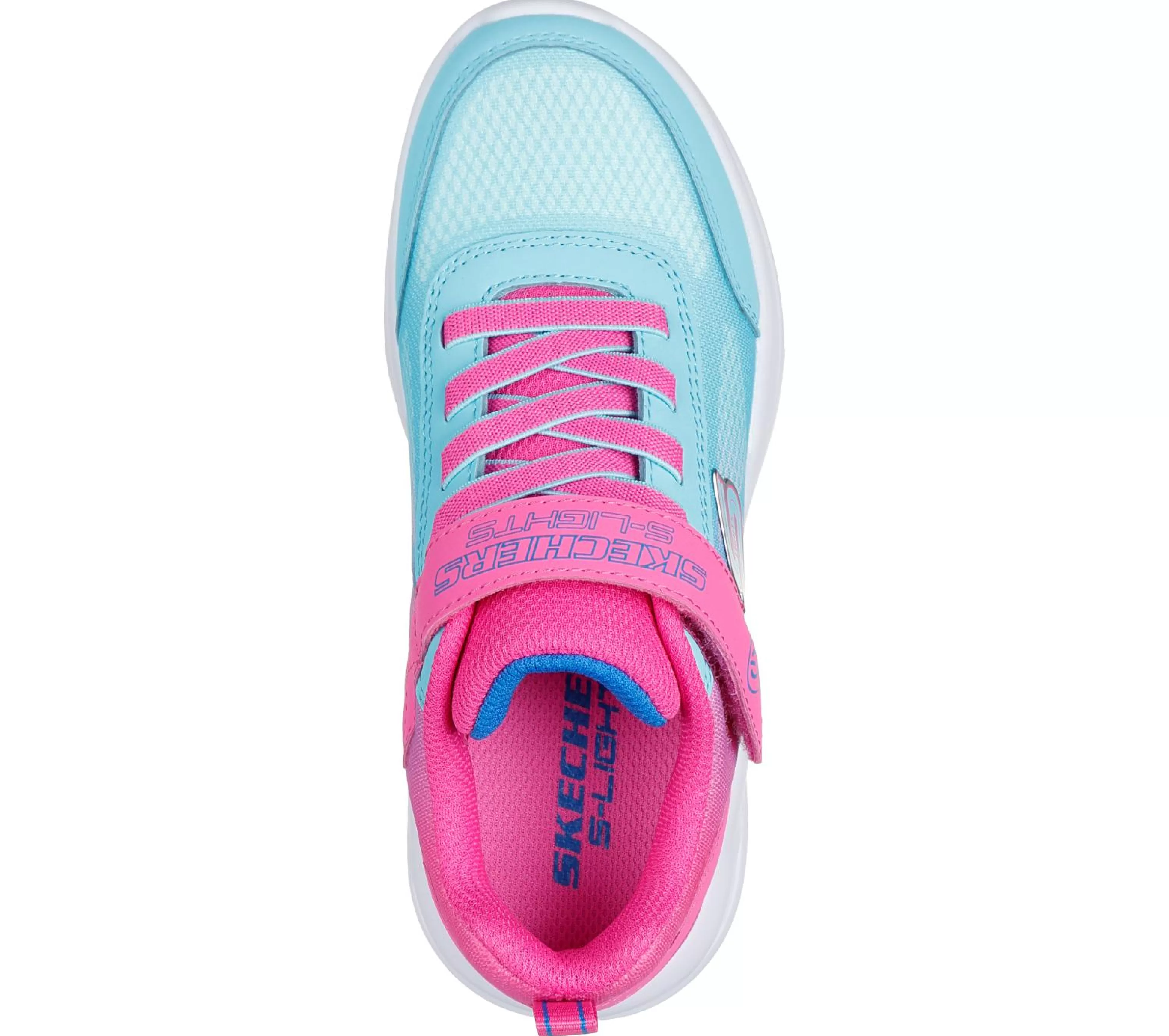 SKECHERS Lichtjes Schoenen | Instappers^S-Lights: Sola Glow - Ombre Deluxe ROZE / TURKOOIS