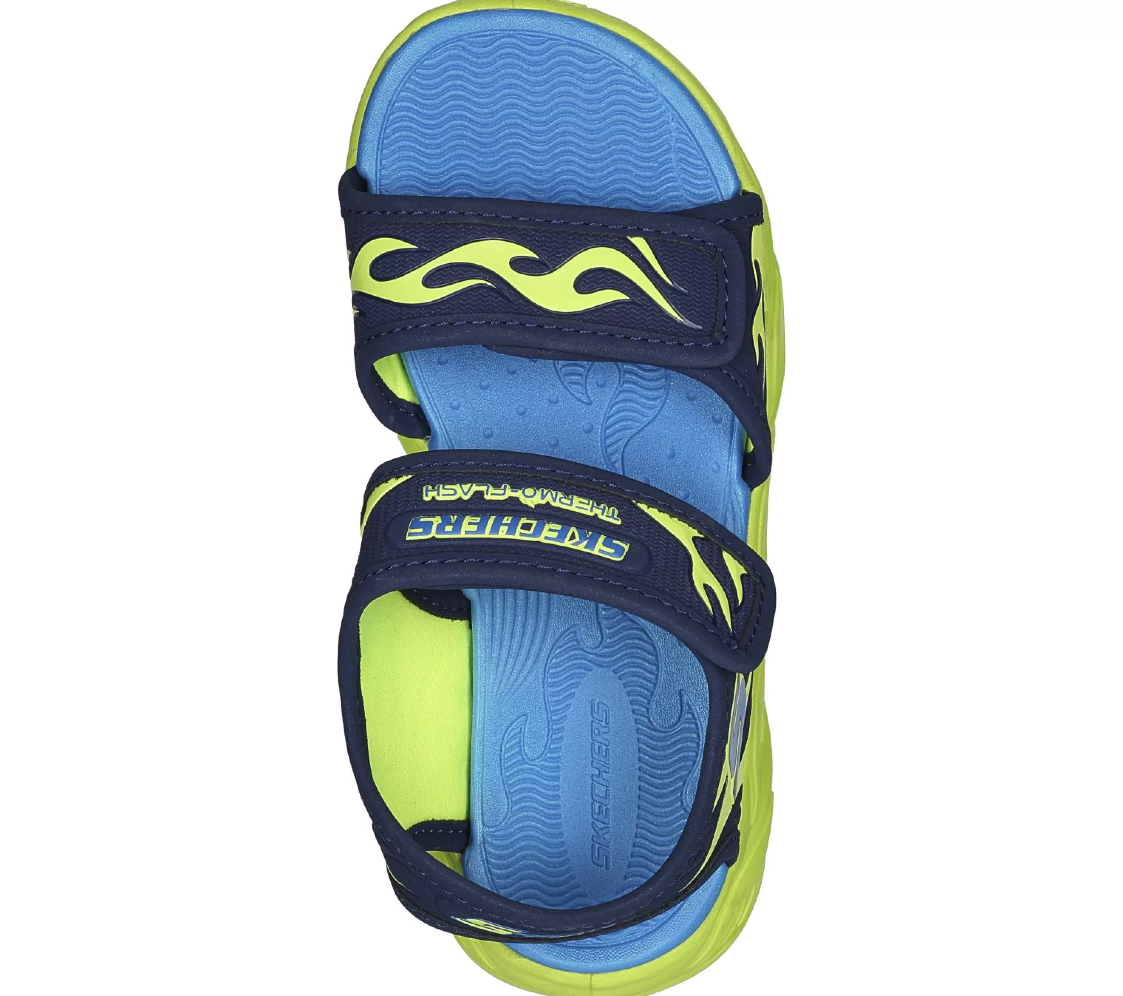 SKECHERS Lichtjes Schoenen | Sandalen^S-Lights: Thermo-Flash - Heat Tide MARINE / LIMOEN