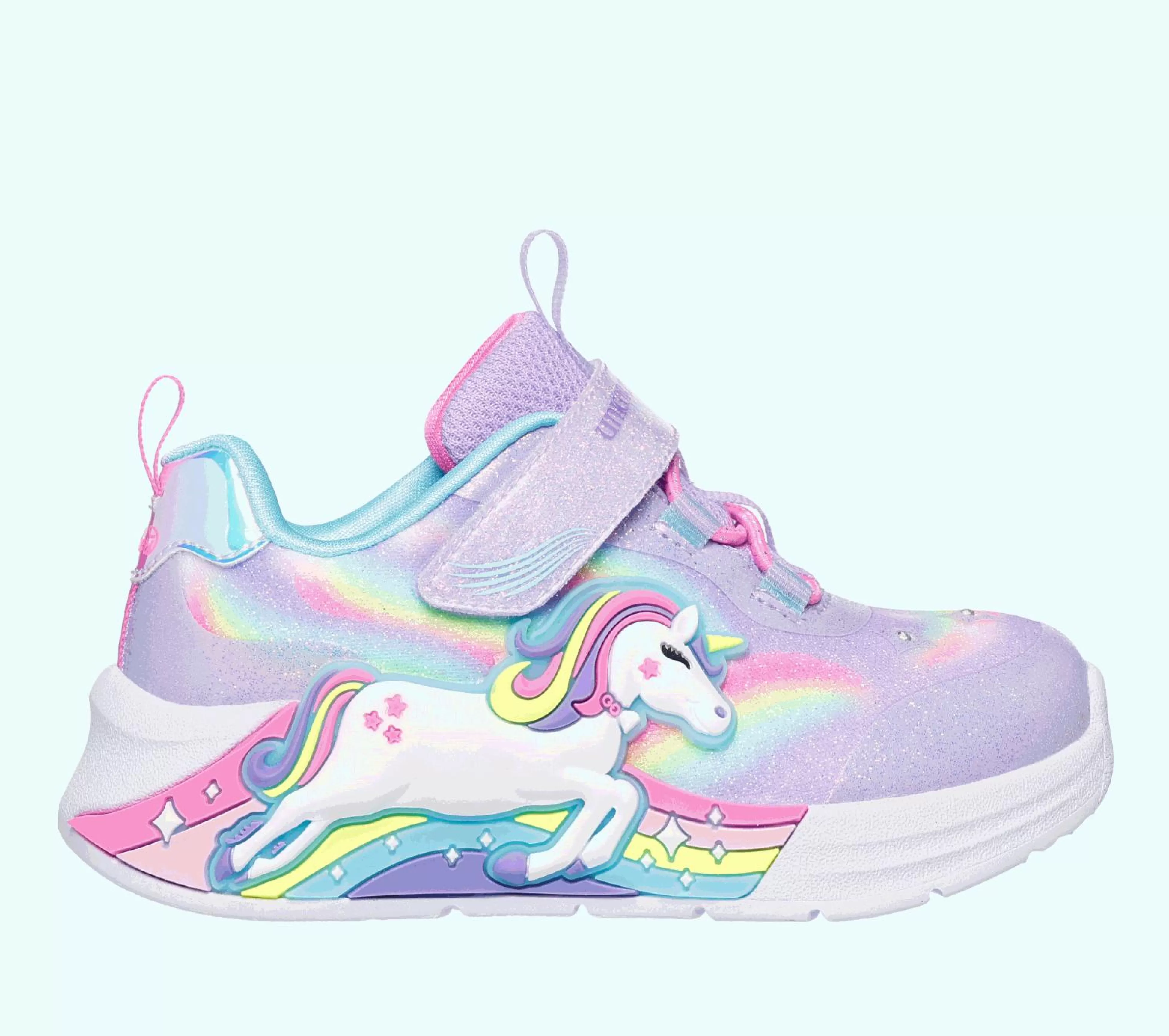 SKECHERS Lichtjes Schoenen | Sneakers^S-Lights: Unicorn Chaser LAVENDEL / MULTI