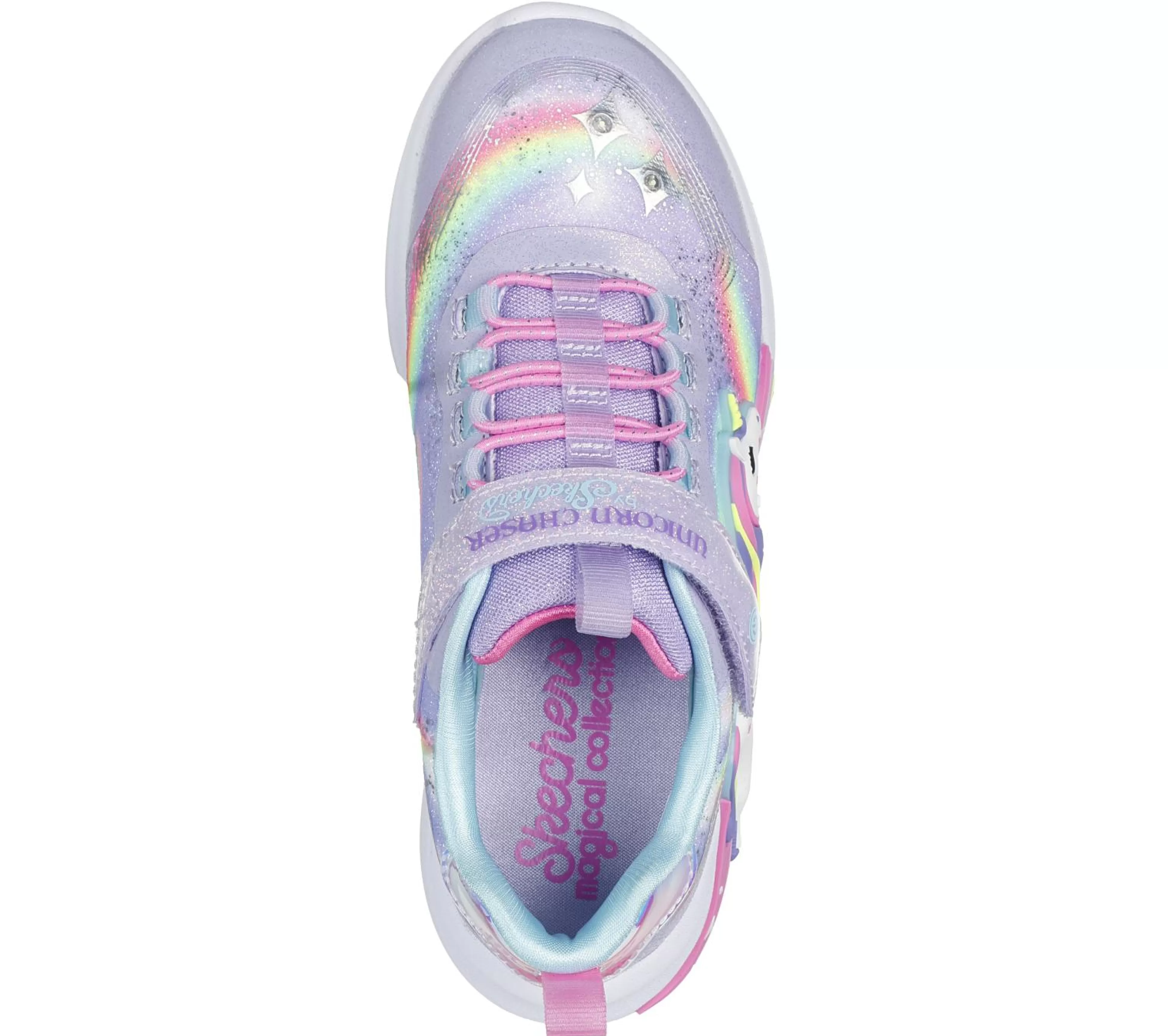 SKECHERS Lichtjes Schoenen | Instappers^S-Lights: Unicorn Chaser LAVENDEL / MULTI