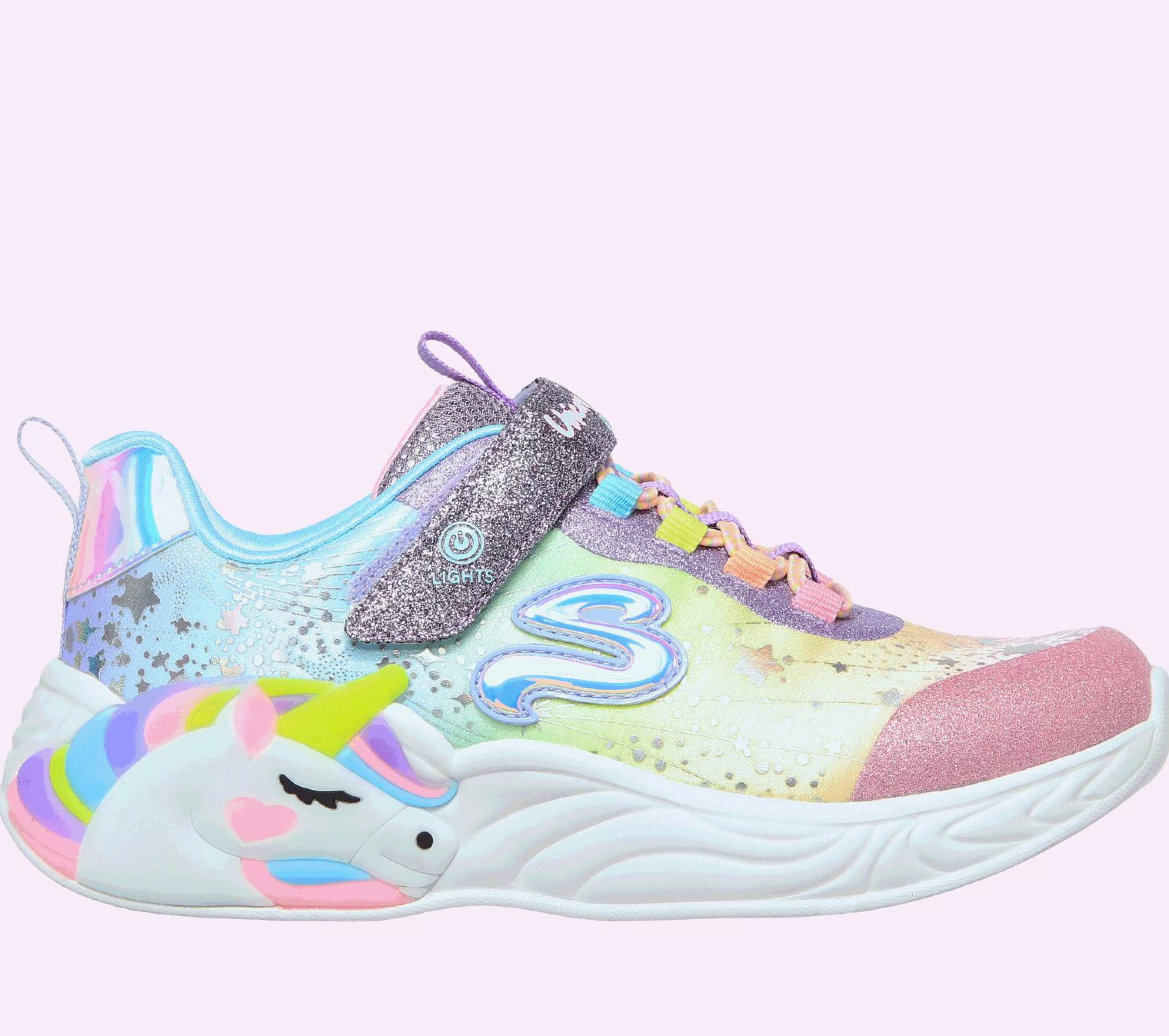 SKECHERS Lichtjes Schoenen | Sneakers^S-Lights: Unicorn Dreams PURPER / MULTI