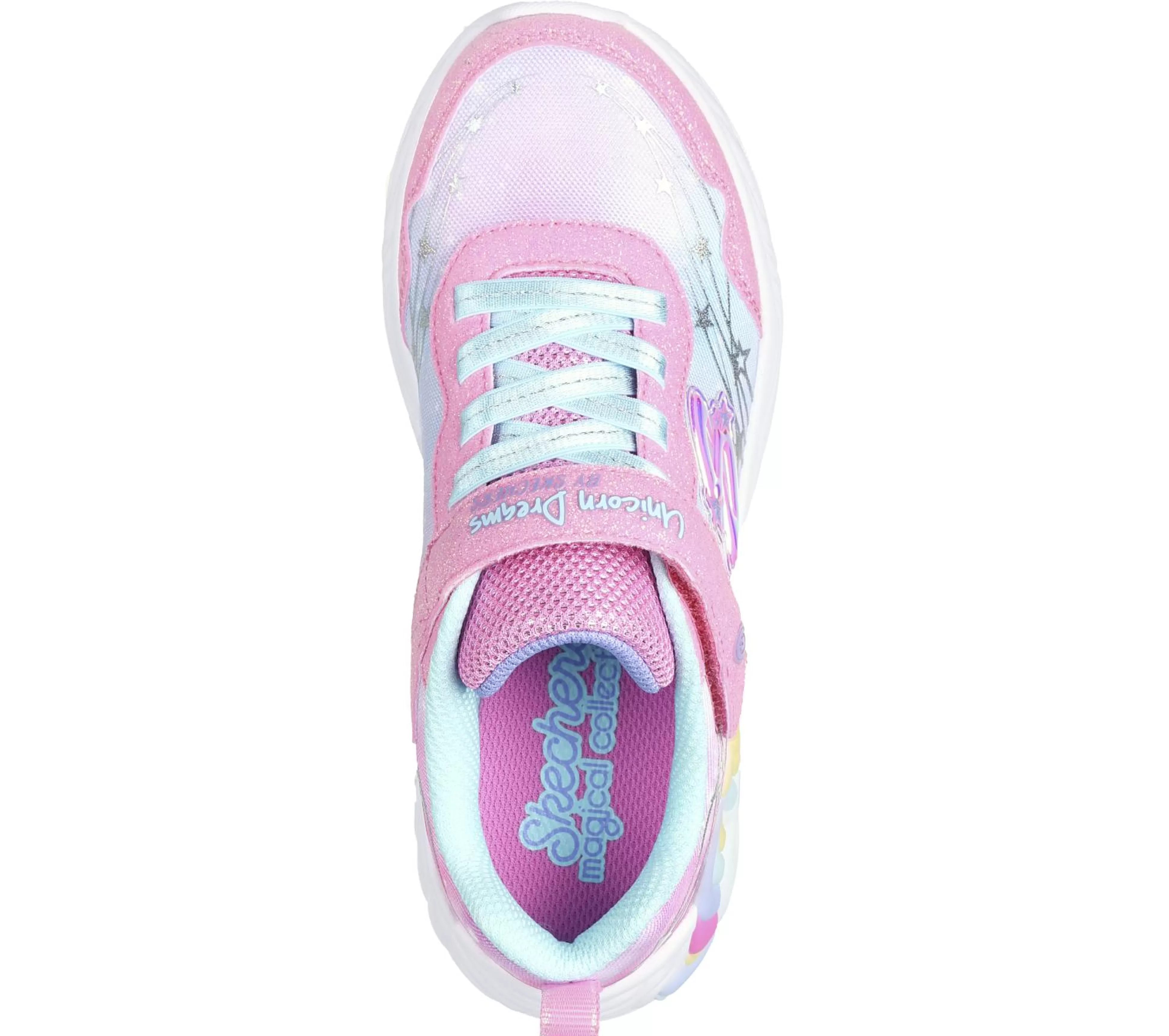 SKECHERS Lichtjes Schoenen | Instappers^S-Lights: Unicorn Dreams - Wishful Magic ROZE / TURKOOIS