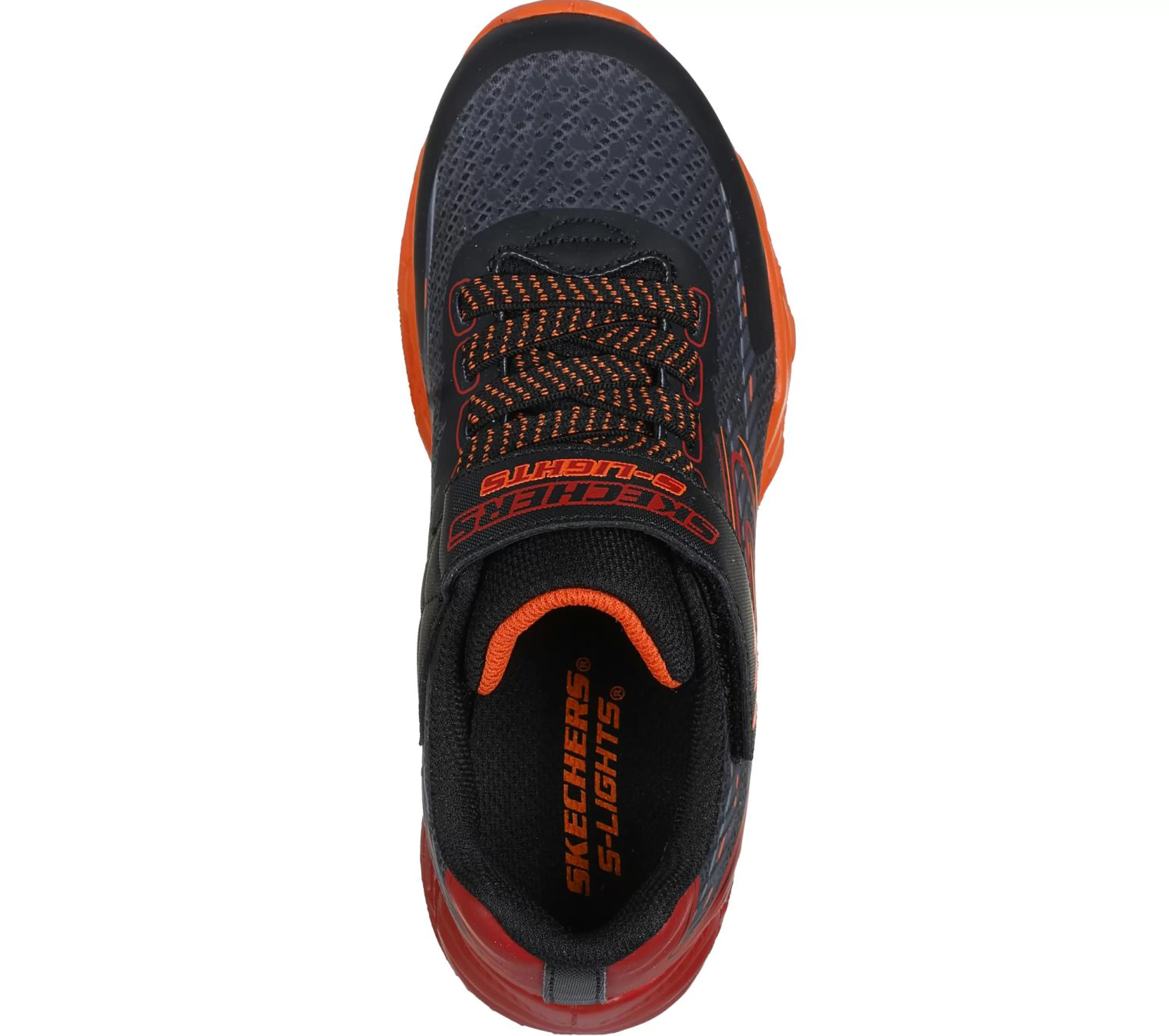 SKECHERS Lichtjes Schoenen | Sneakers^S-Lights: Vortex 2.0 - Quantroid ZWART / ROOD