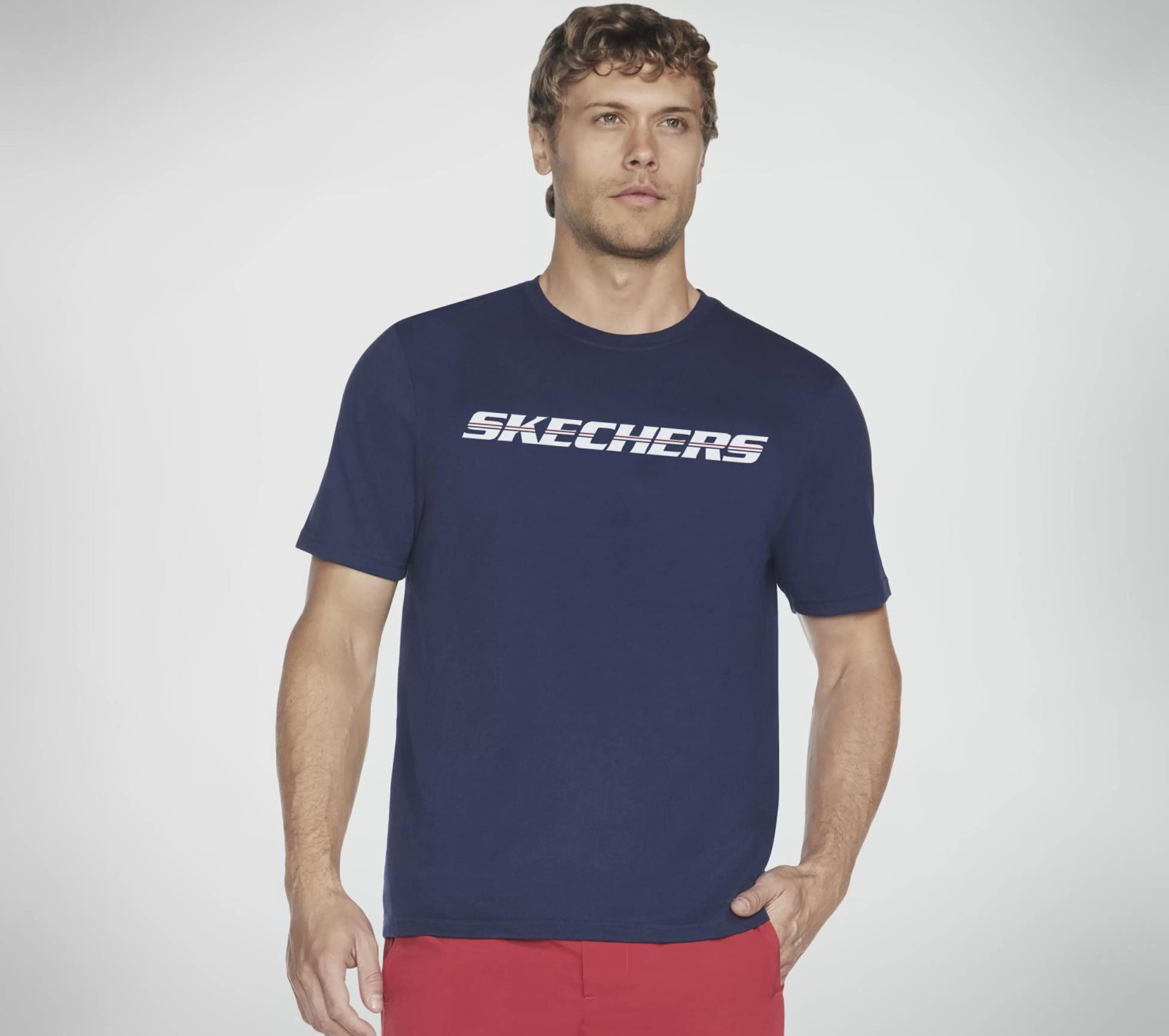 SKECHERS Tops | Tops^Strikethrough Tee MARINE