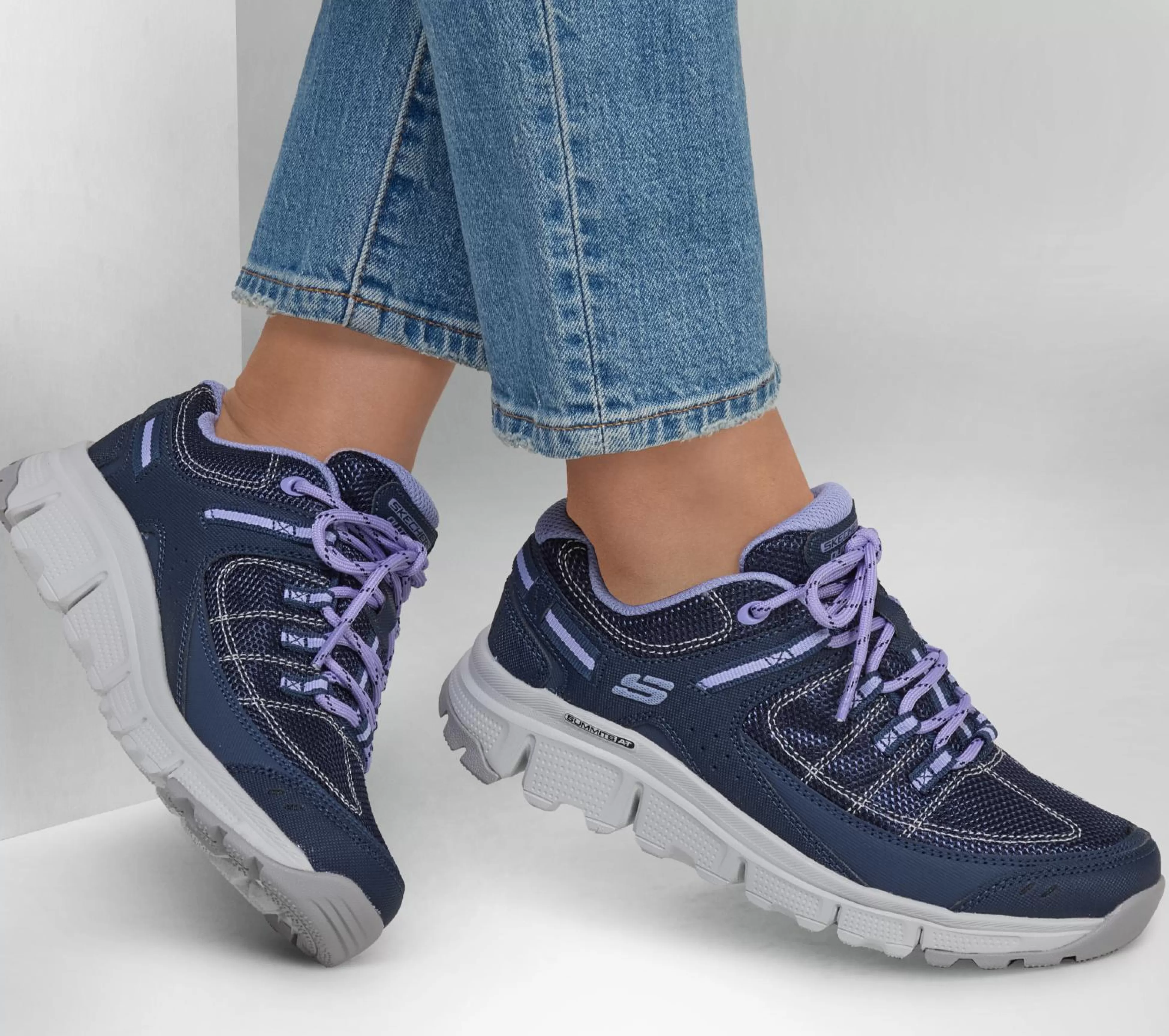 SKECHERS Instappers | Sportieve Sneakers^Summits AT - Artists Bluff MARINE / PURPER