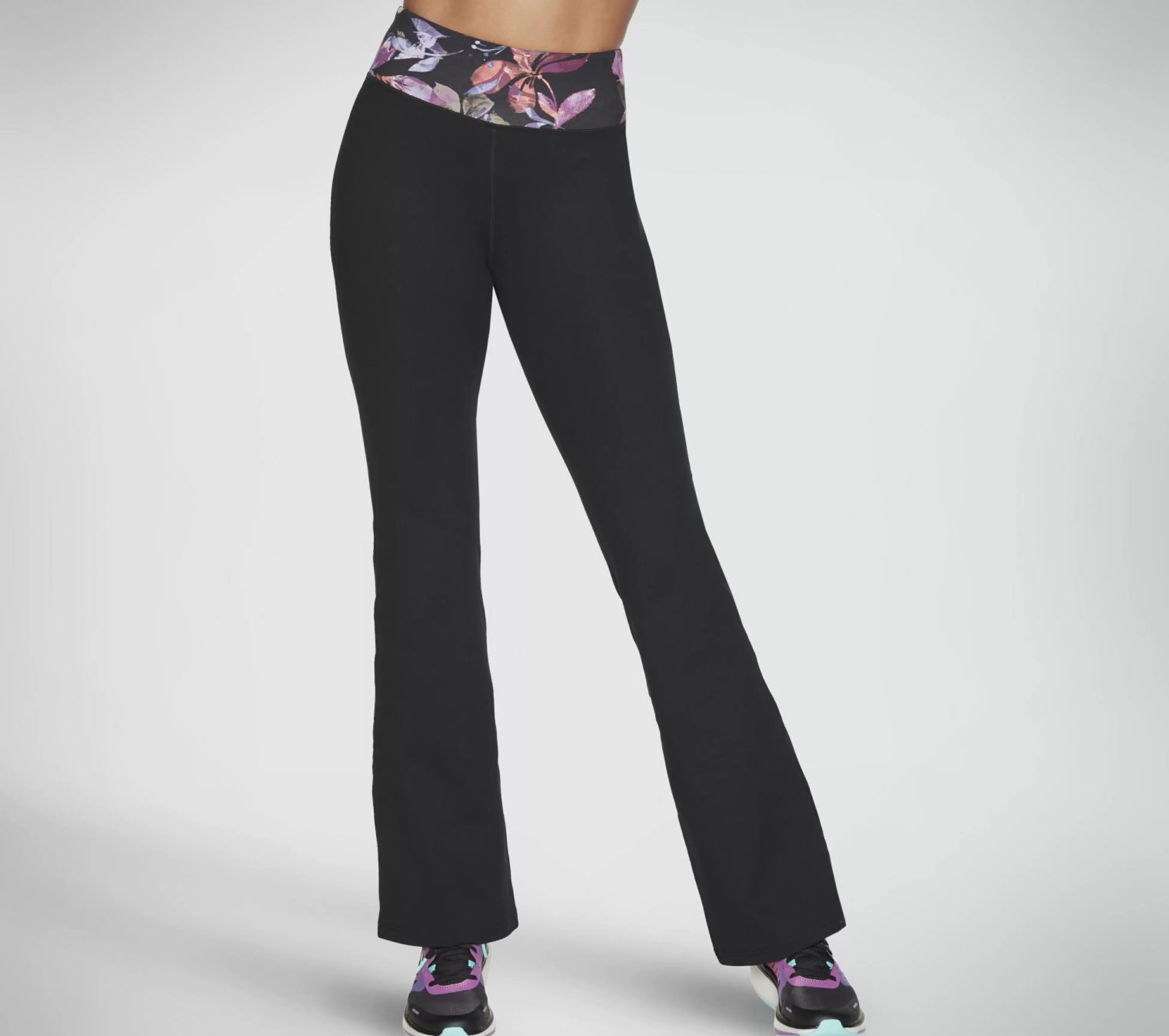 SKECHERS Broeken | Broeken^The GO FLEX Ultraviolet Flare Pant ZWART / PURPER