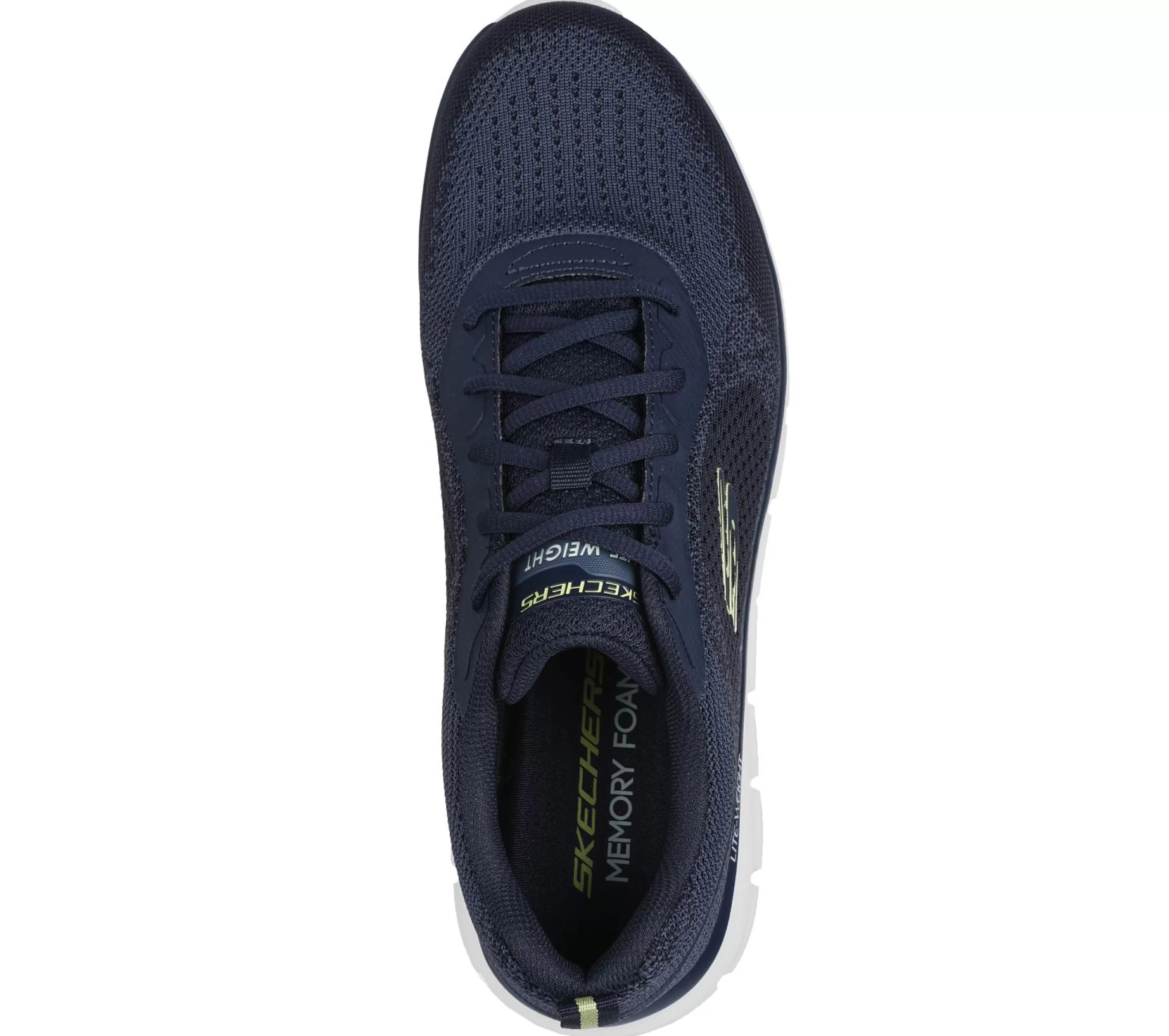 SKECHERS Veterschoenen | Sportieve Sneakers^Track - Glendor MARINE / LIMOEN