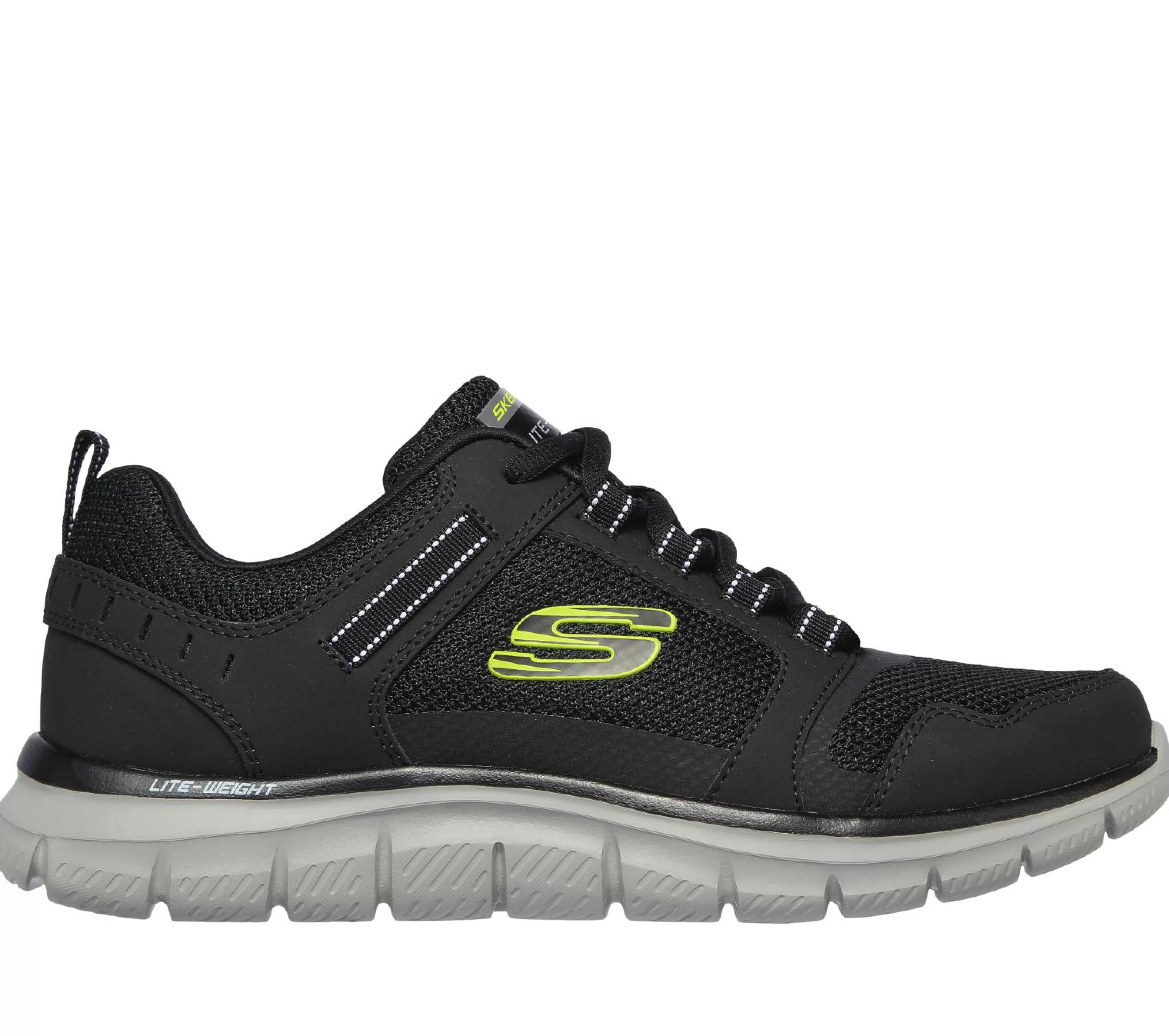 SKECHERS Sportieve Sneakers^Track - Knockhill ZWART / LIMOEN