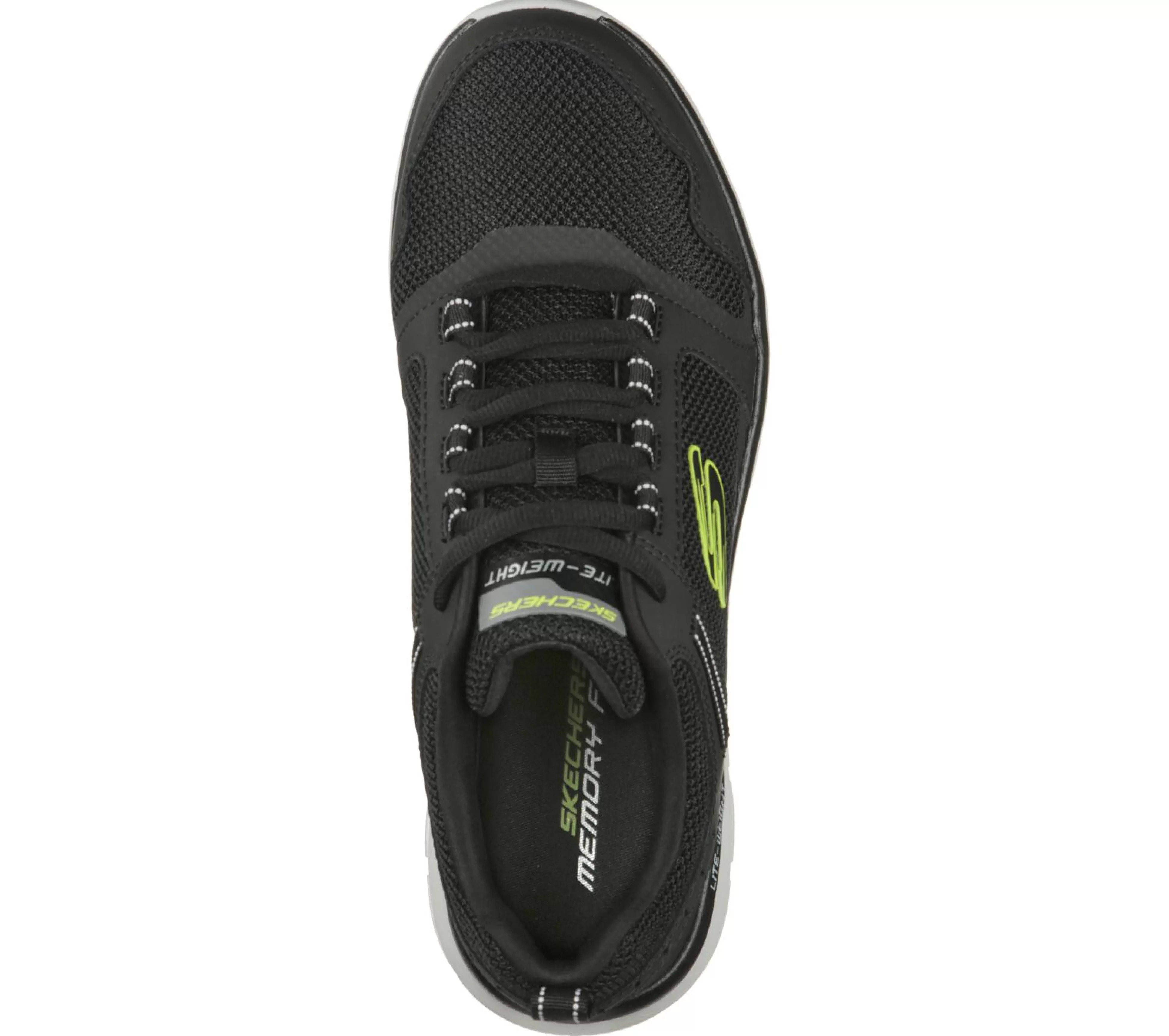 SKECHERS Sportieve Sneakers^Track - Knockhill ZWART / LIMOEN