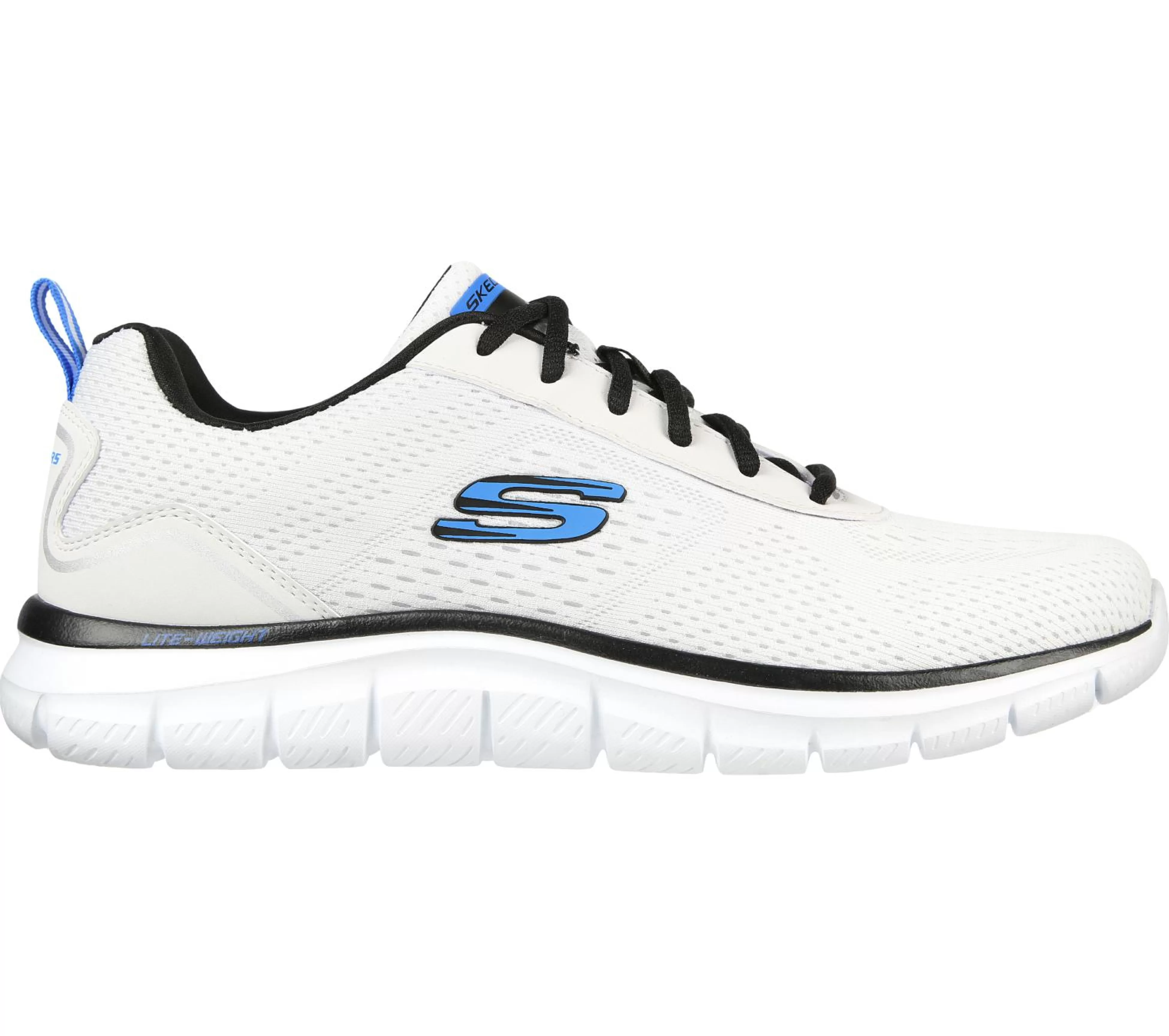 SKECHERS Sportieve Sneakers^Track - Ripkent WIT / ZWART