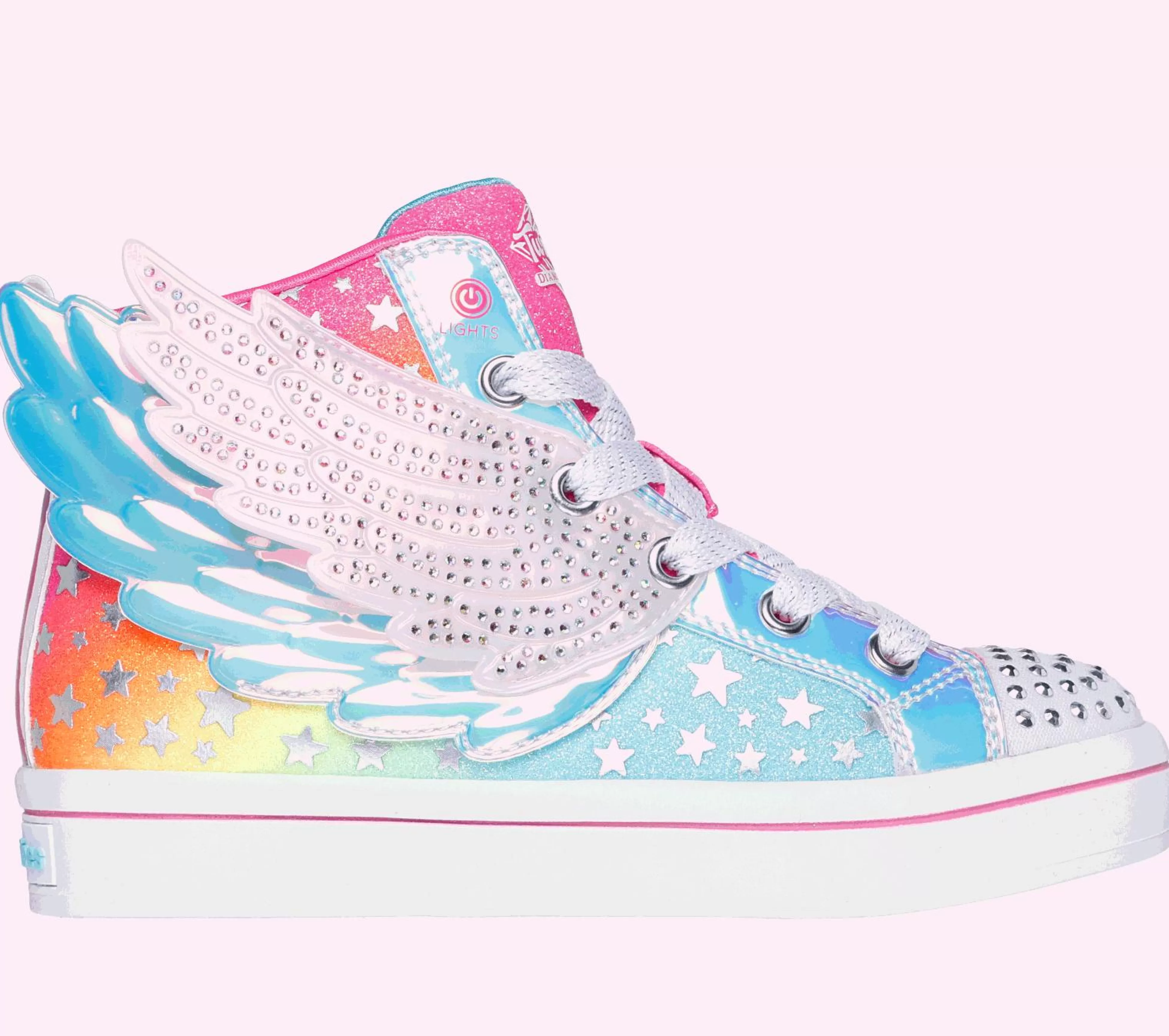 SKECHERS Lichtjes Schoenen | Instappers^Twinkle Toes: Twi-Lites 2.0 - Dreamy Wings HEET ROZE / MULTI