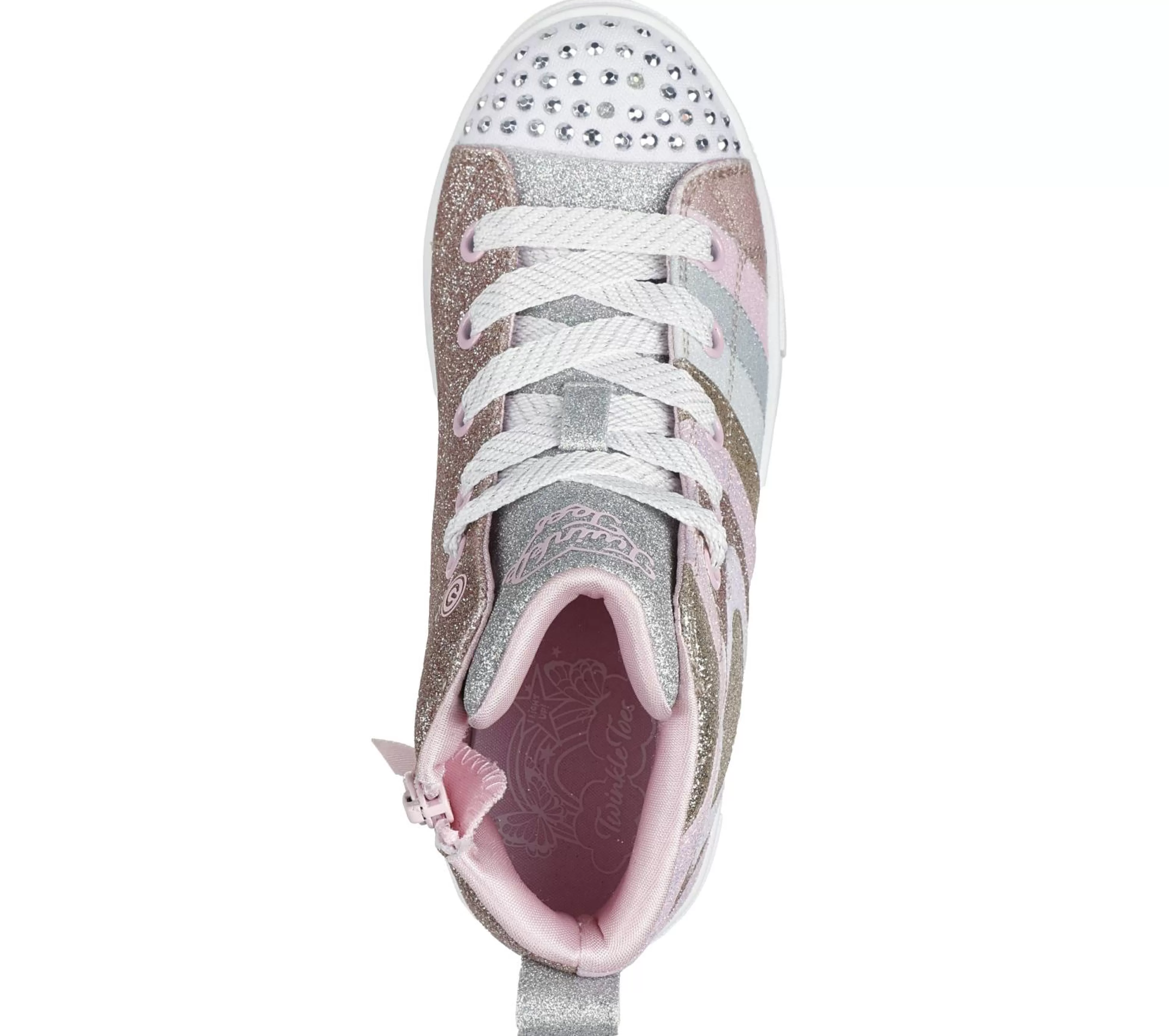 SKECHERS Lichtjes Schoenen | Veterschoenen^Twinkle Toes: Twinkle Sparks - Heart Pop ROOSGOUD