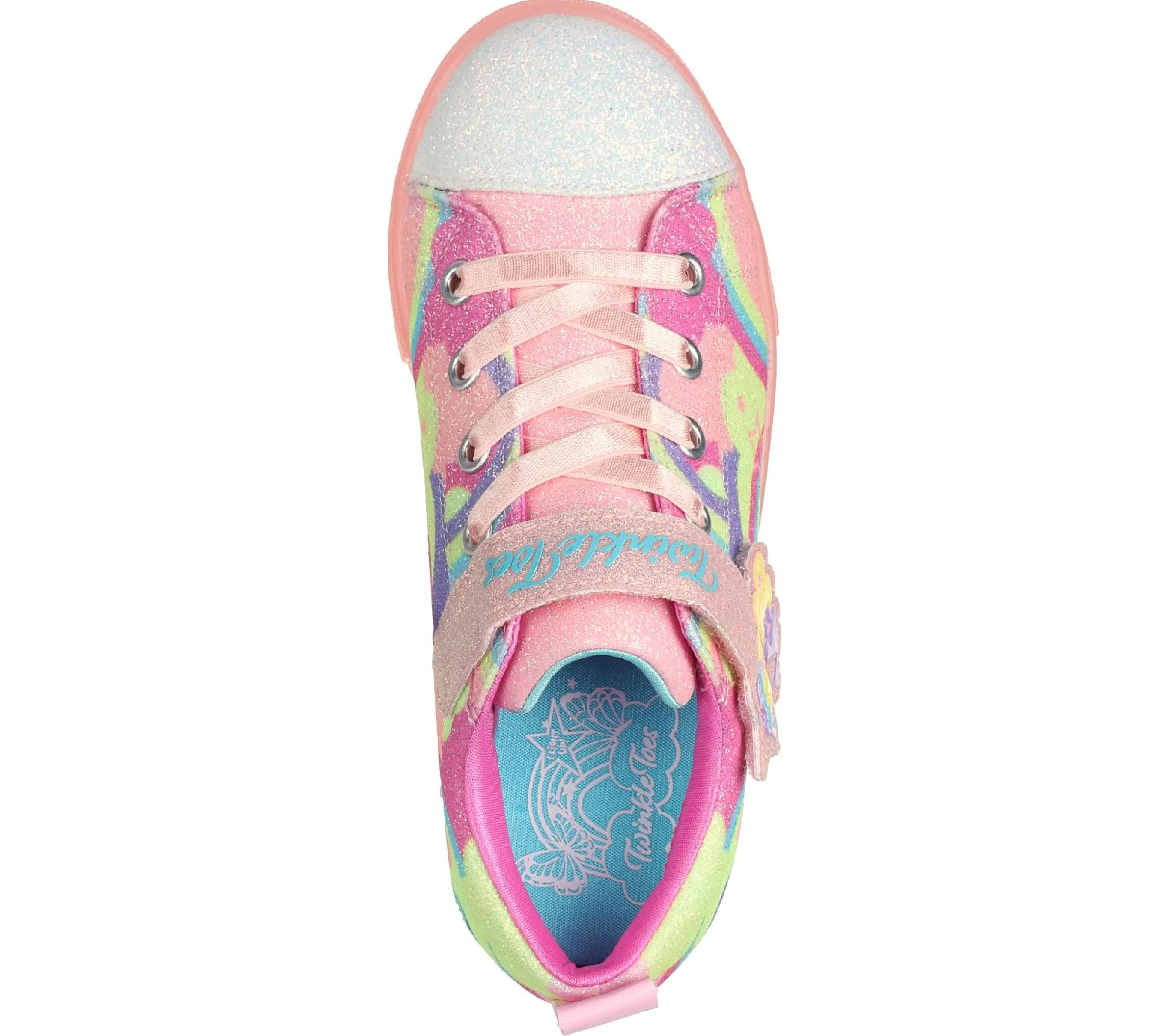 SKECHERS Lichtjes Schoenen | Sneakers^Twinkle Toes: Twinkle Sparks Ice 2.0 - Shimmering KORAAL / MULTI