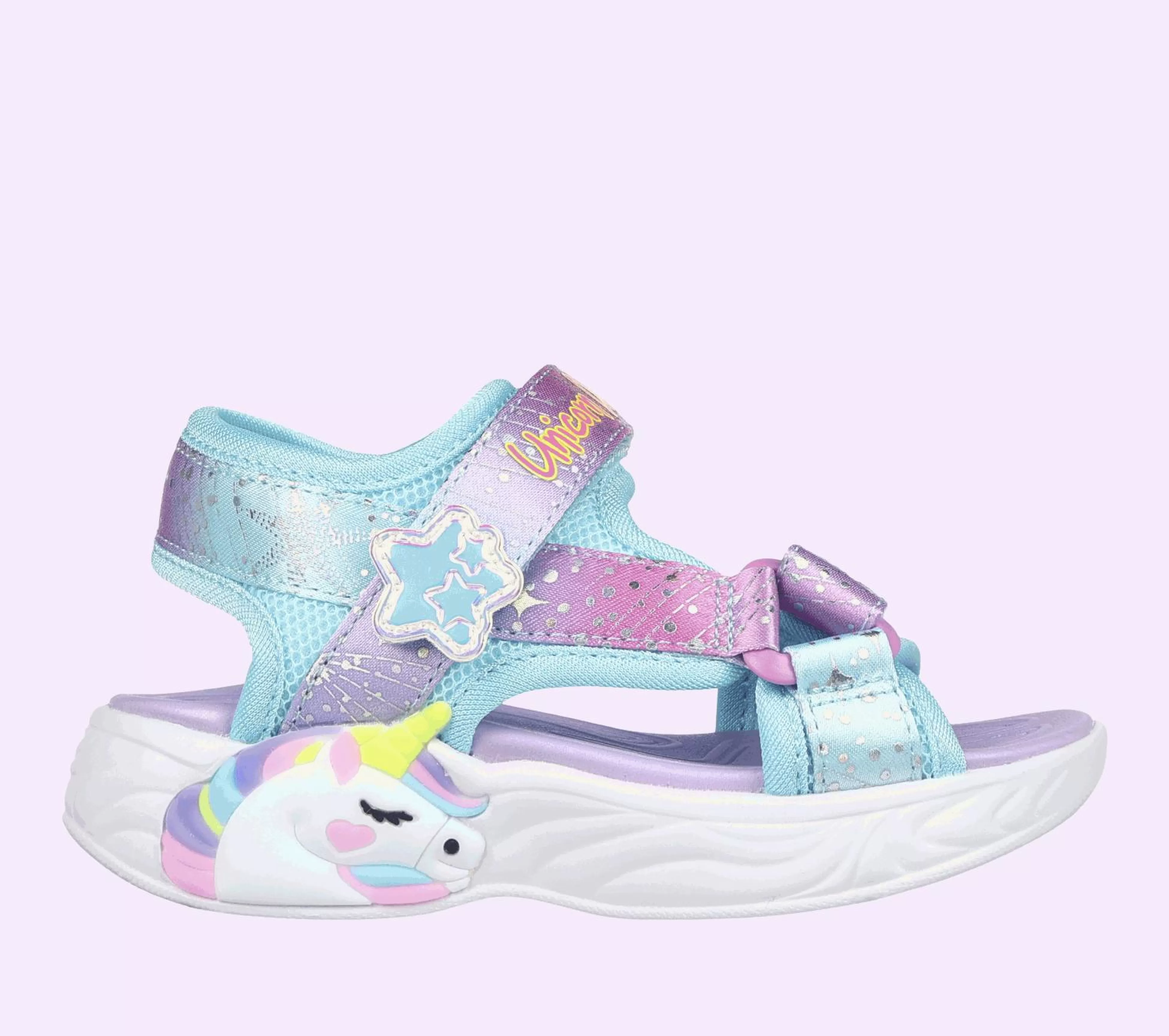 SKECHERS Lichtjes Schoenen | Sandalen^Unicorn Dreams - Majestic Bliss PURPER / MULTI