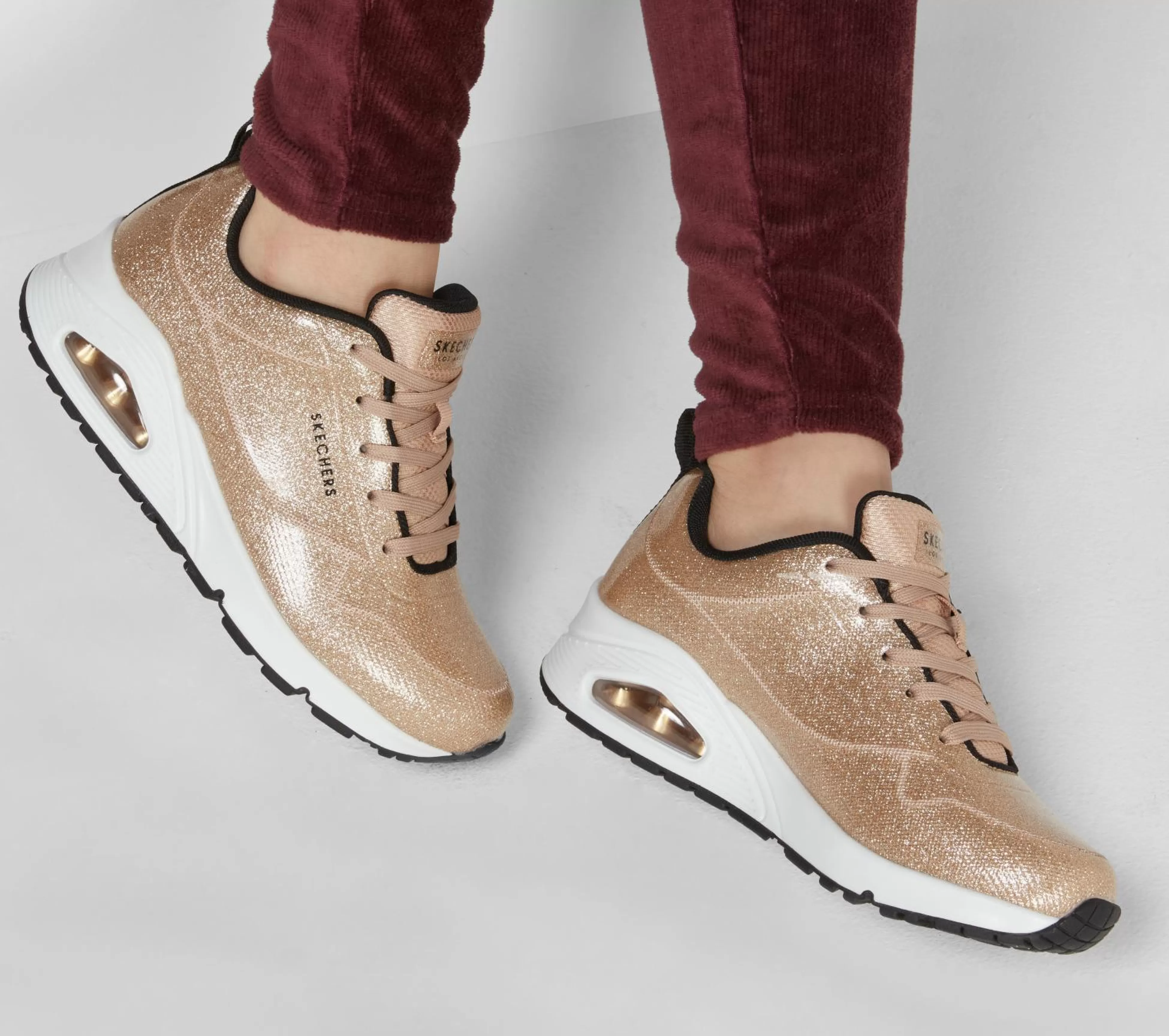 SKECHERS Casual Sneakers^Uno - Diamond Shatter CHAMPAGNE