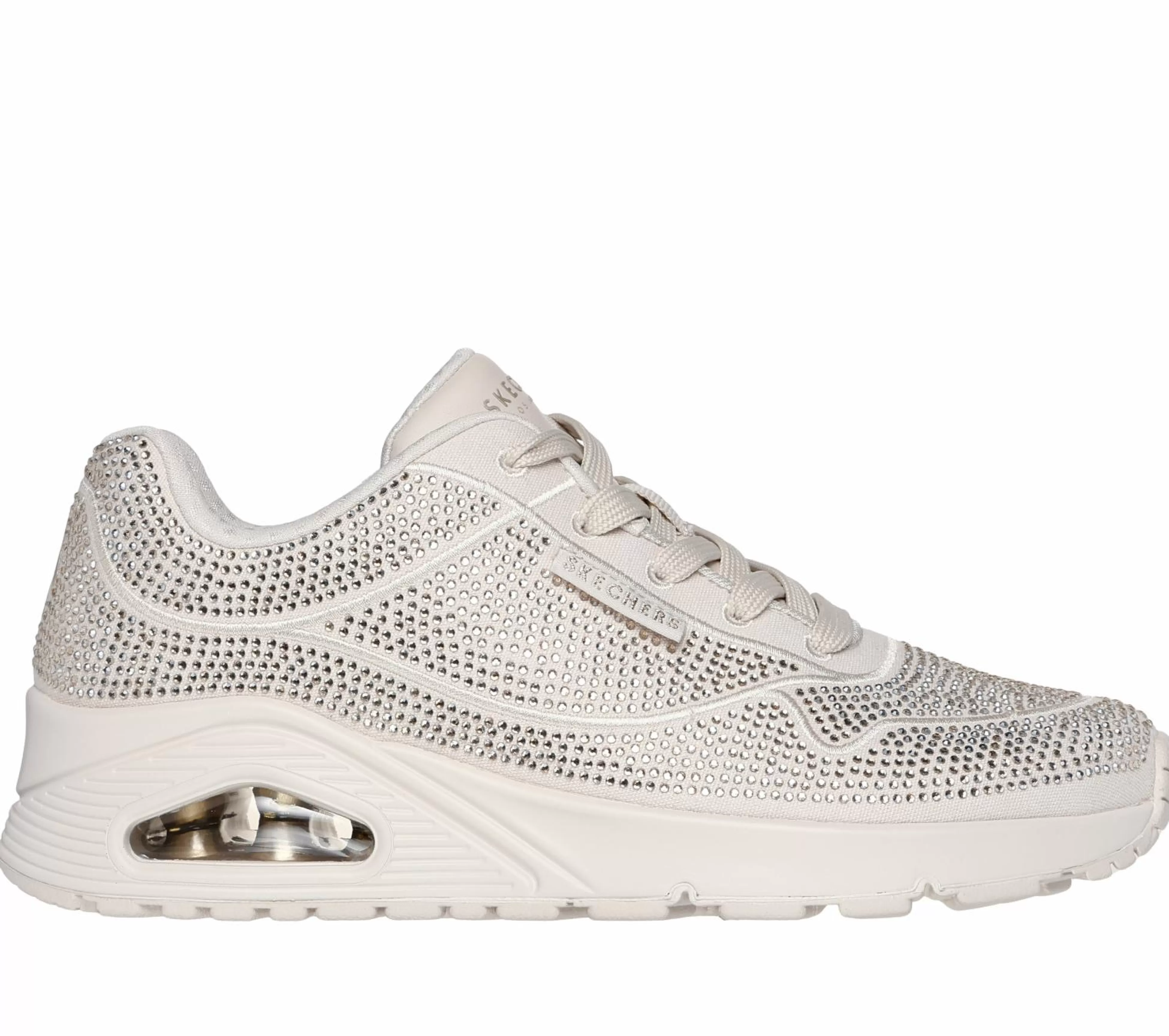 SKECHERS Veterschoenen | Casual Sneakers^Uno - Disco Rave TAUPE