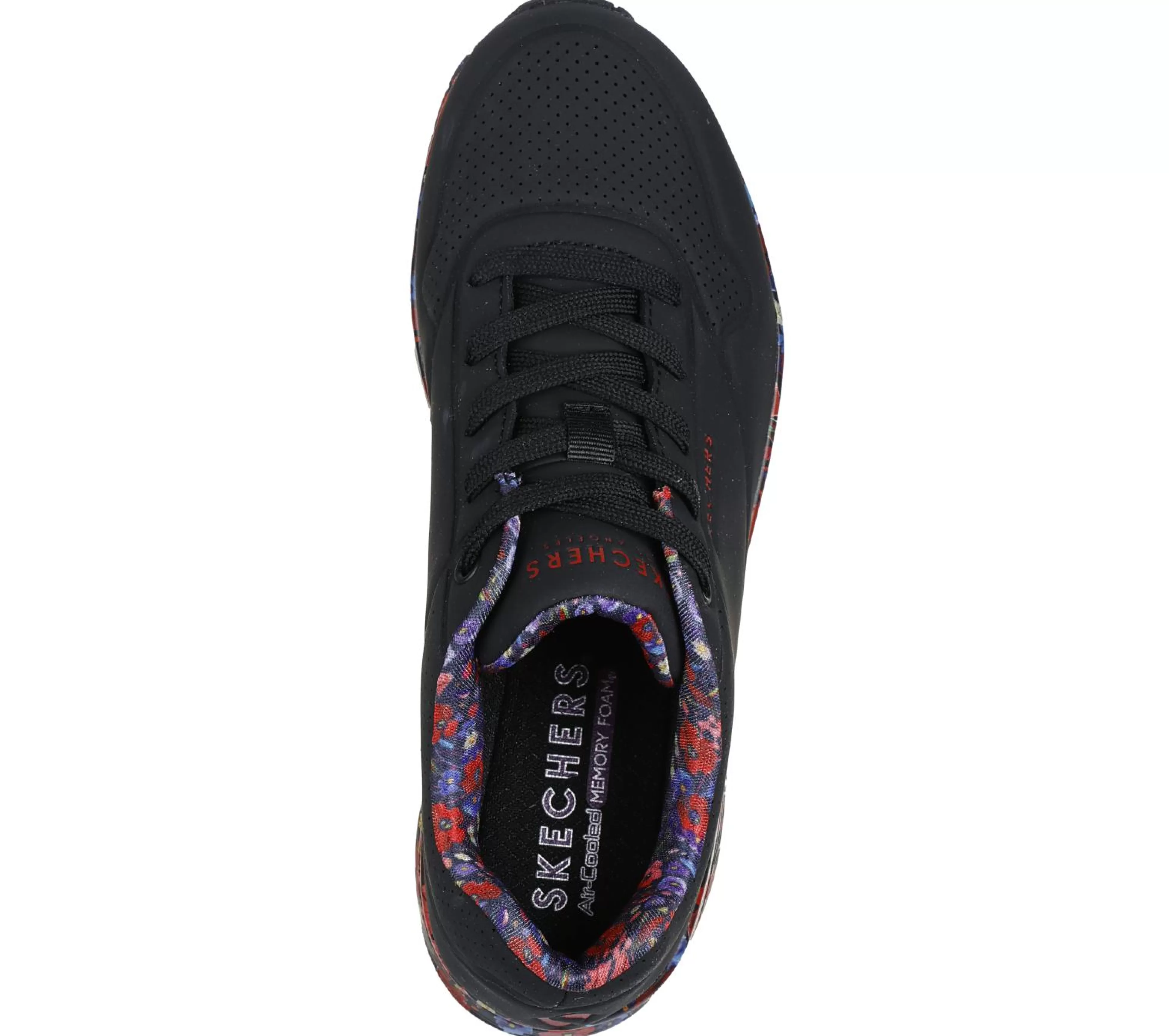 SKECHERS Casual Sneakers^Uno - Majestic Garden ZWART / MULTI