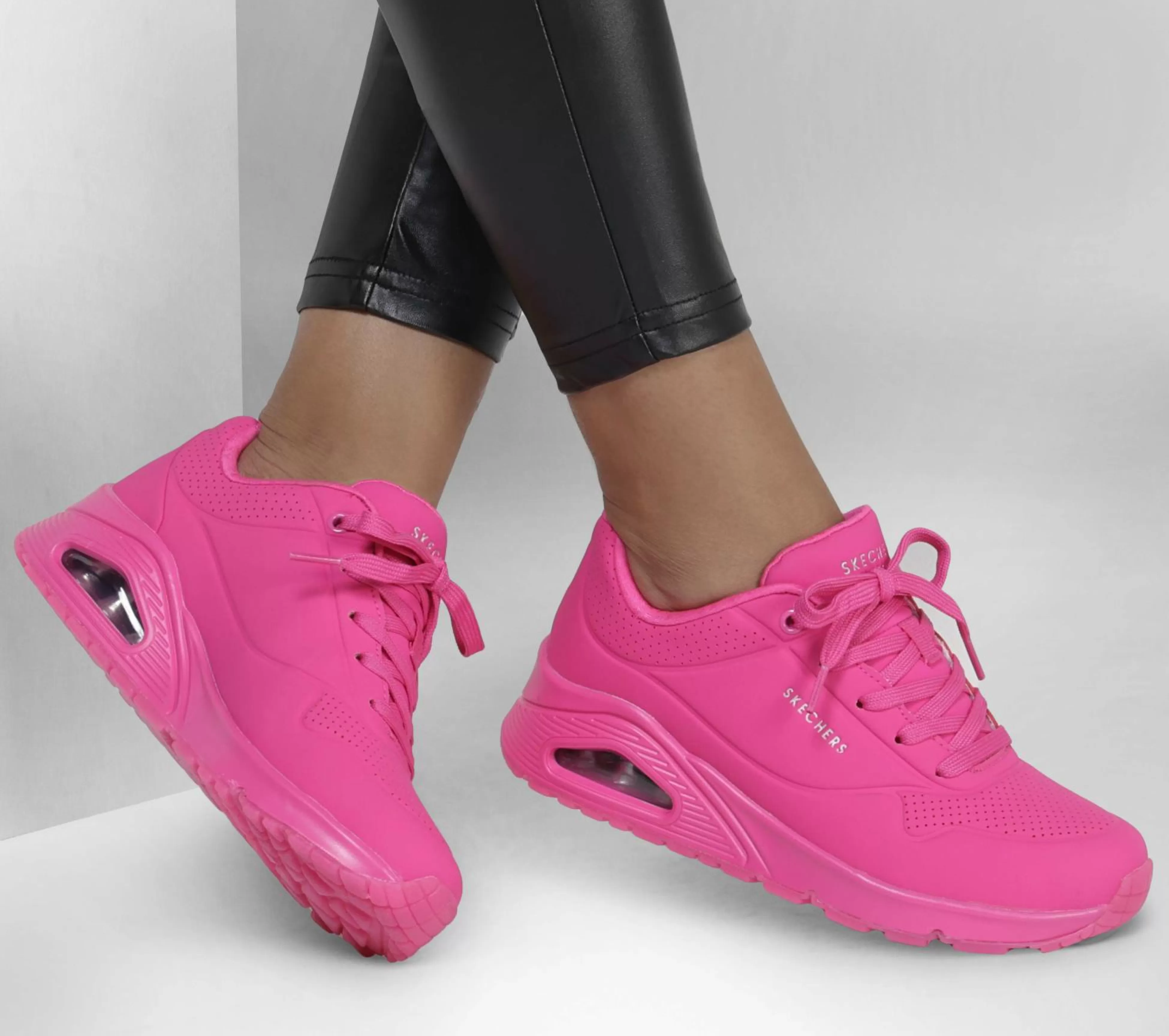 SKECHERS Veterschoenen^Uno - Night Shades ROZE