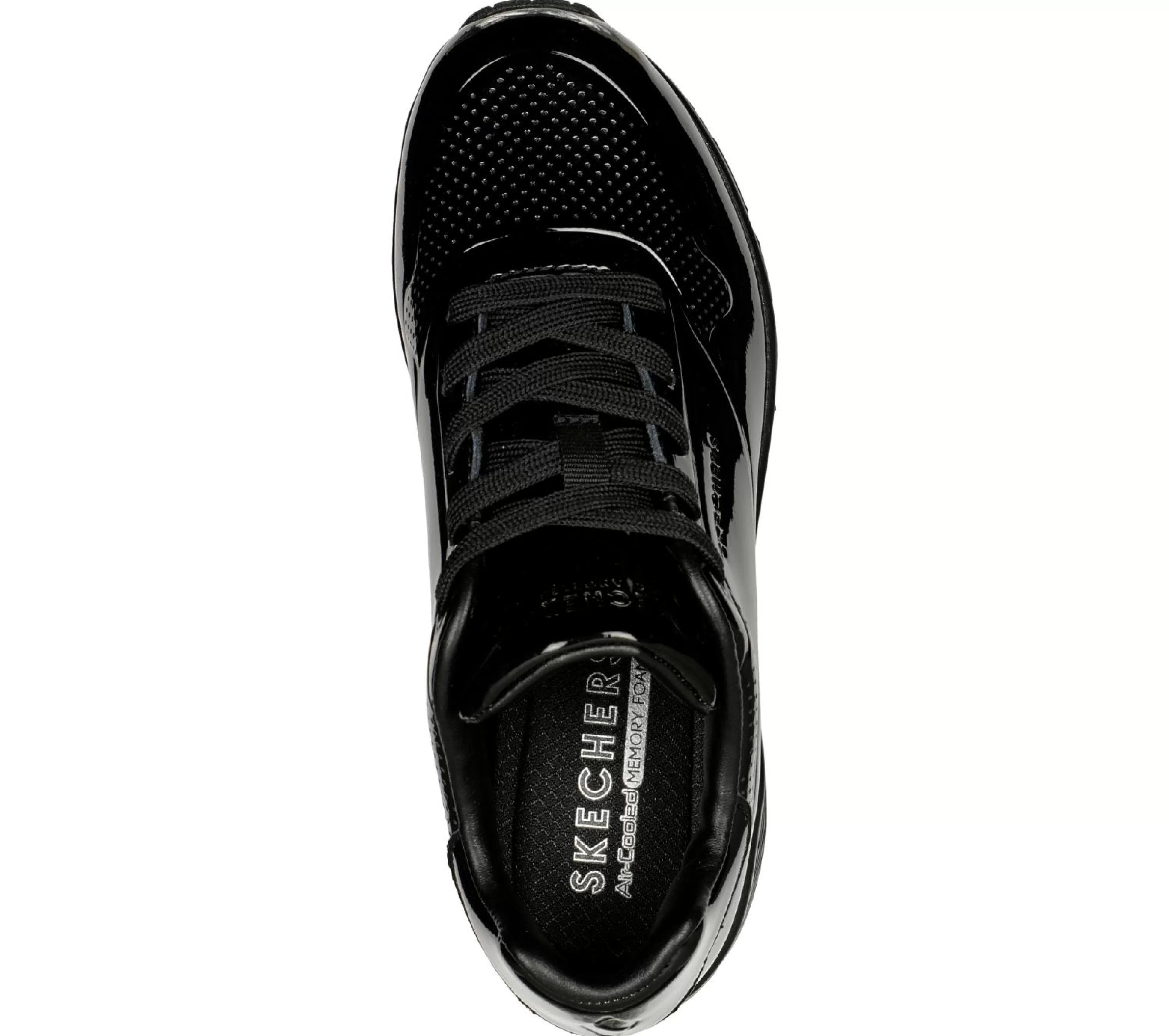 SKECHERS Veterschoenen | Casual Sneakers^Uno - Shiny One ZWART