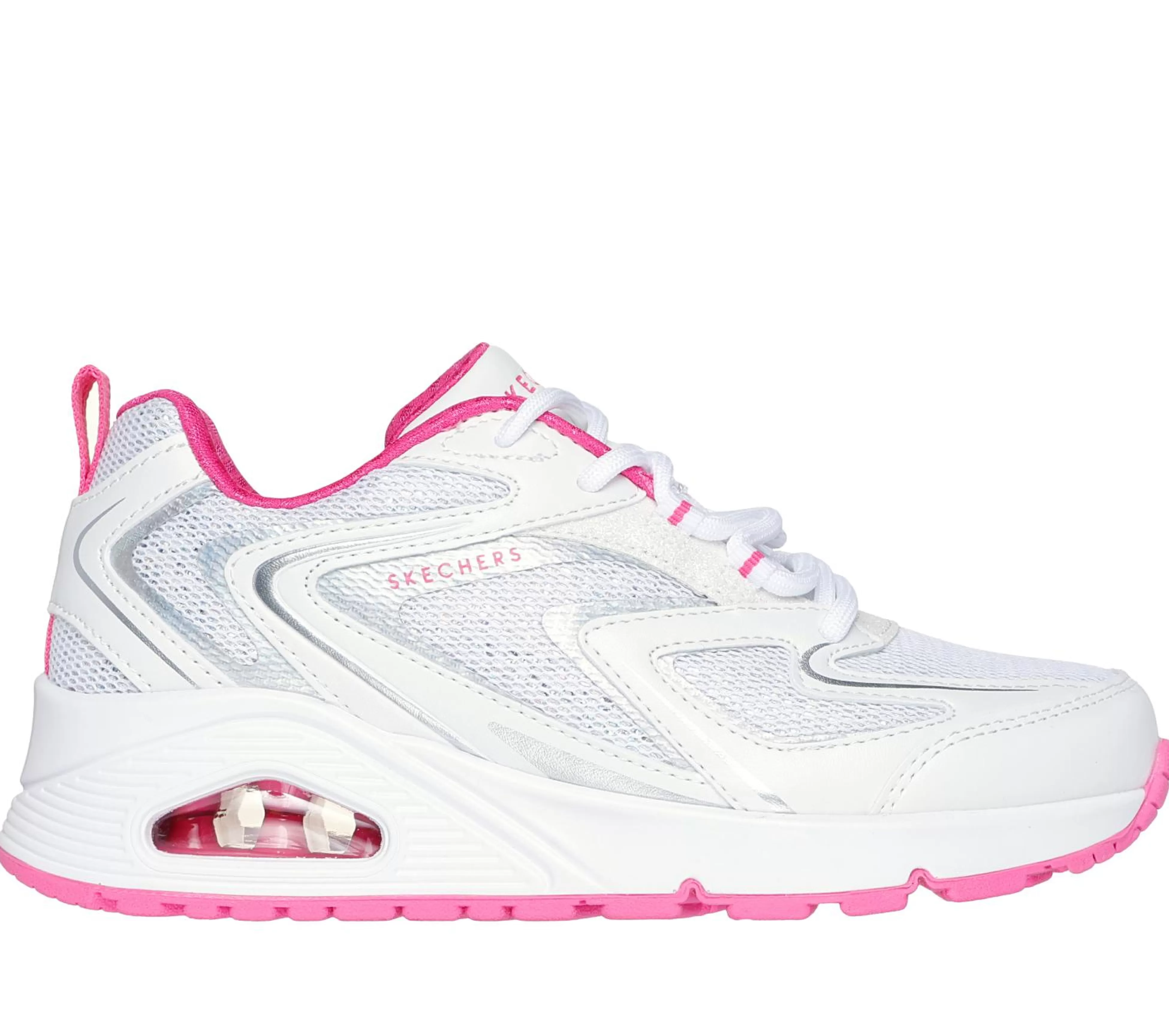 SKECHERS Veterschoenen | Sneakers^Uno - So Wavy WIT / ROZE