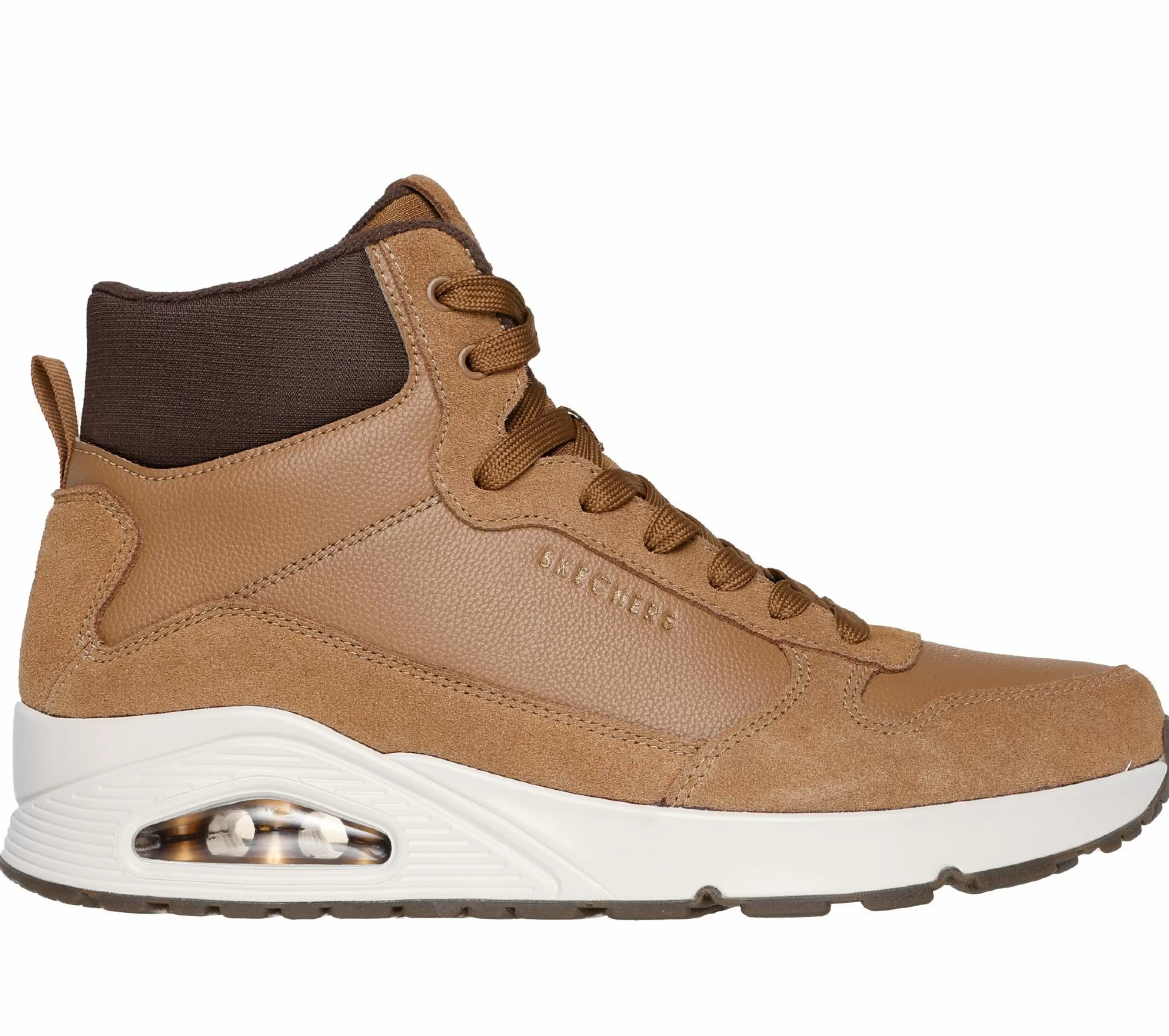 SKECHERS Veterschoenen | Casual Sneakers^Uno - Stacre Mid WHISKEY