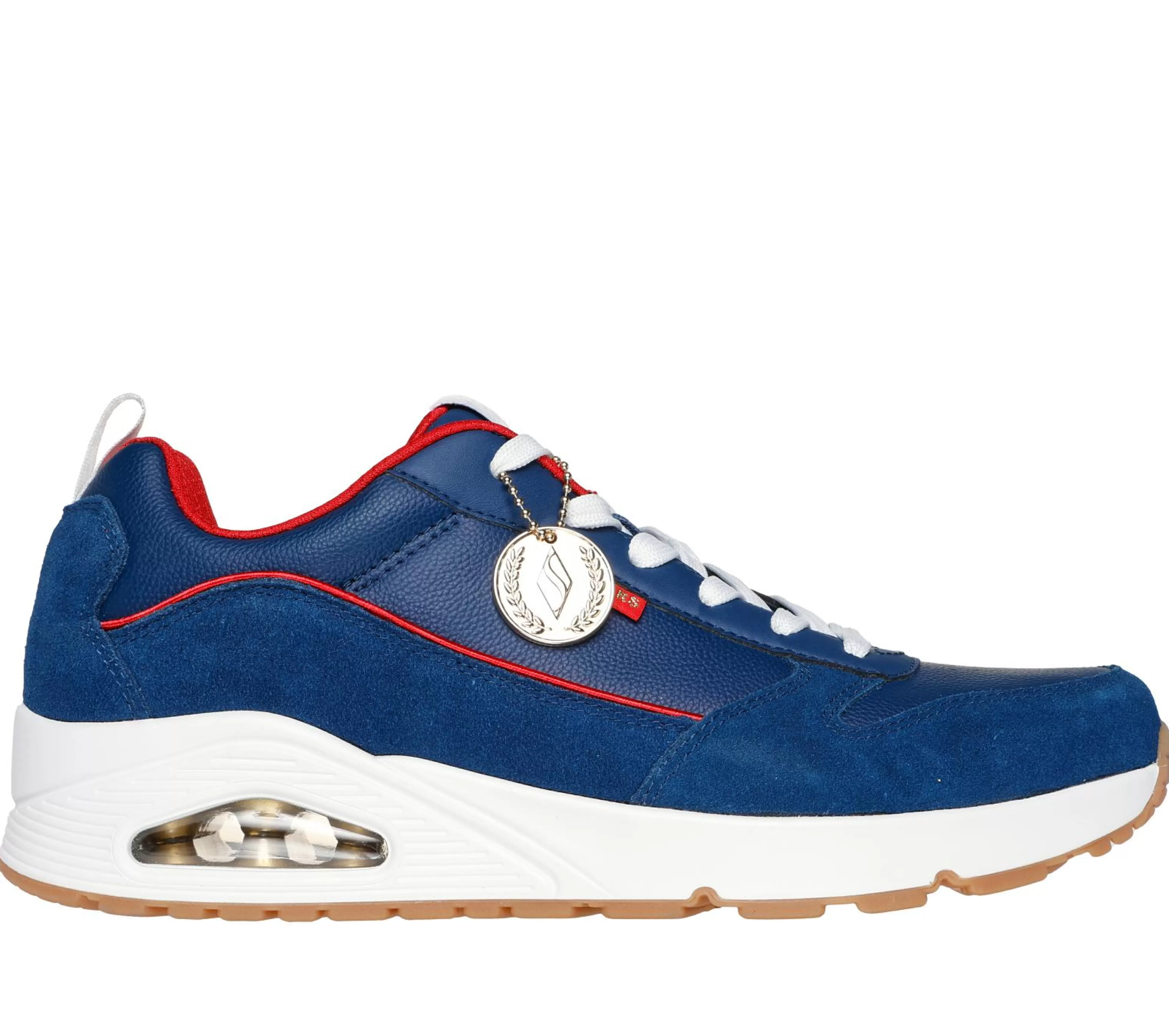 SKECHERS Casual Sneakers^Uno - Victory Pack BLAUW / ROOD