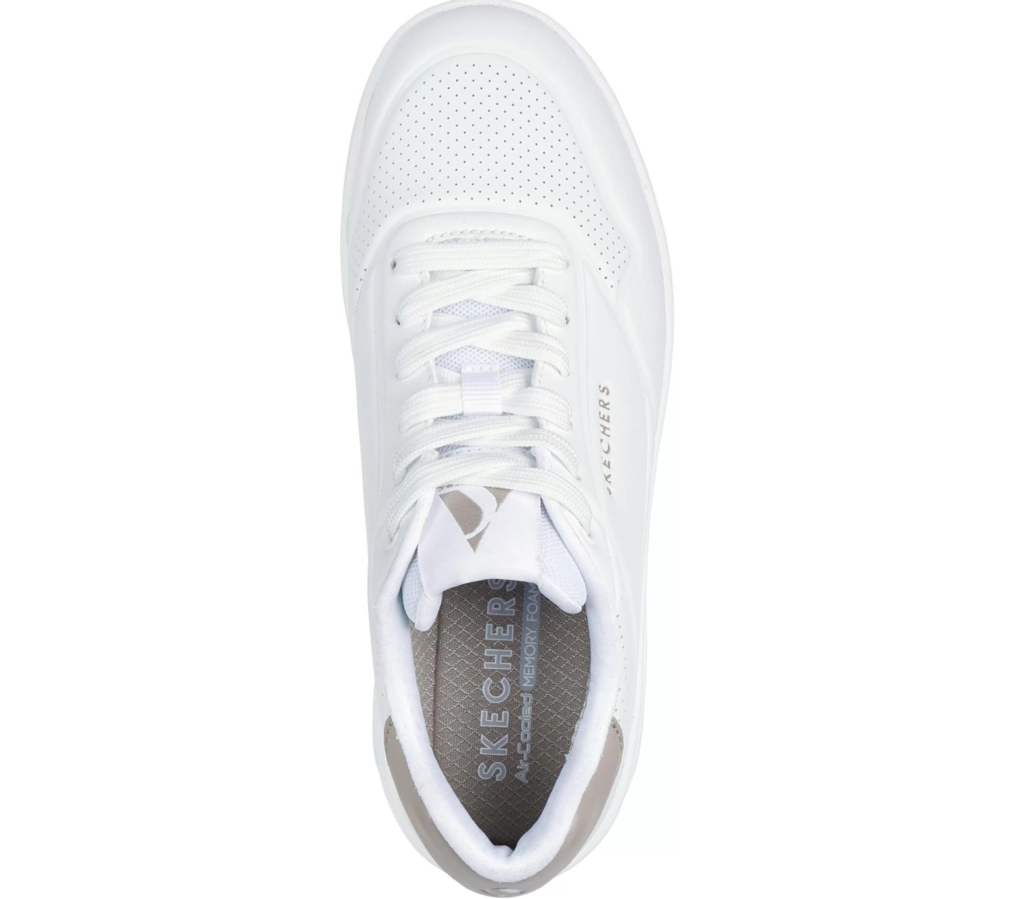 SKECHERS Veterschoenen | Casual Sneakers^Uno Court - Fast Break WIT