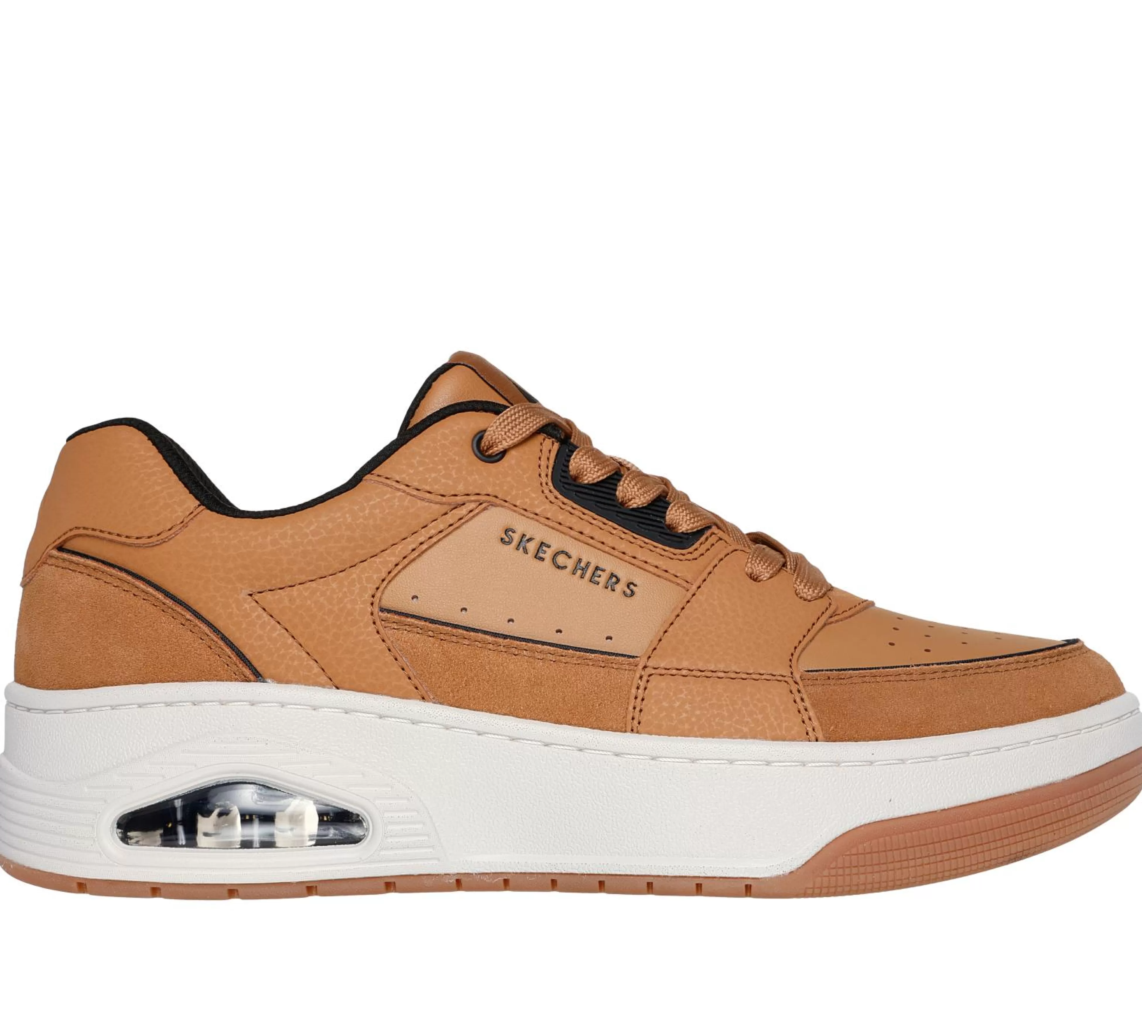 SKECHERS Veterschoenen | Casual Sneakers^Uno Court - Low Post Match WHISKEY