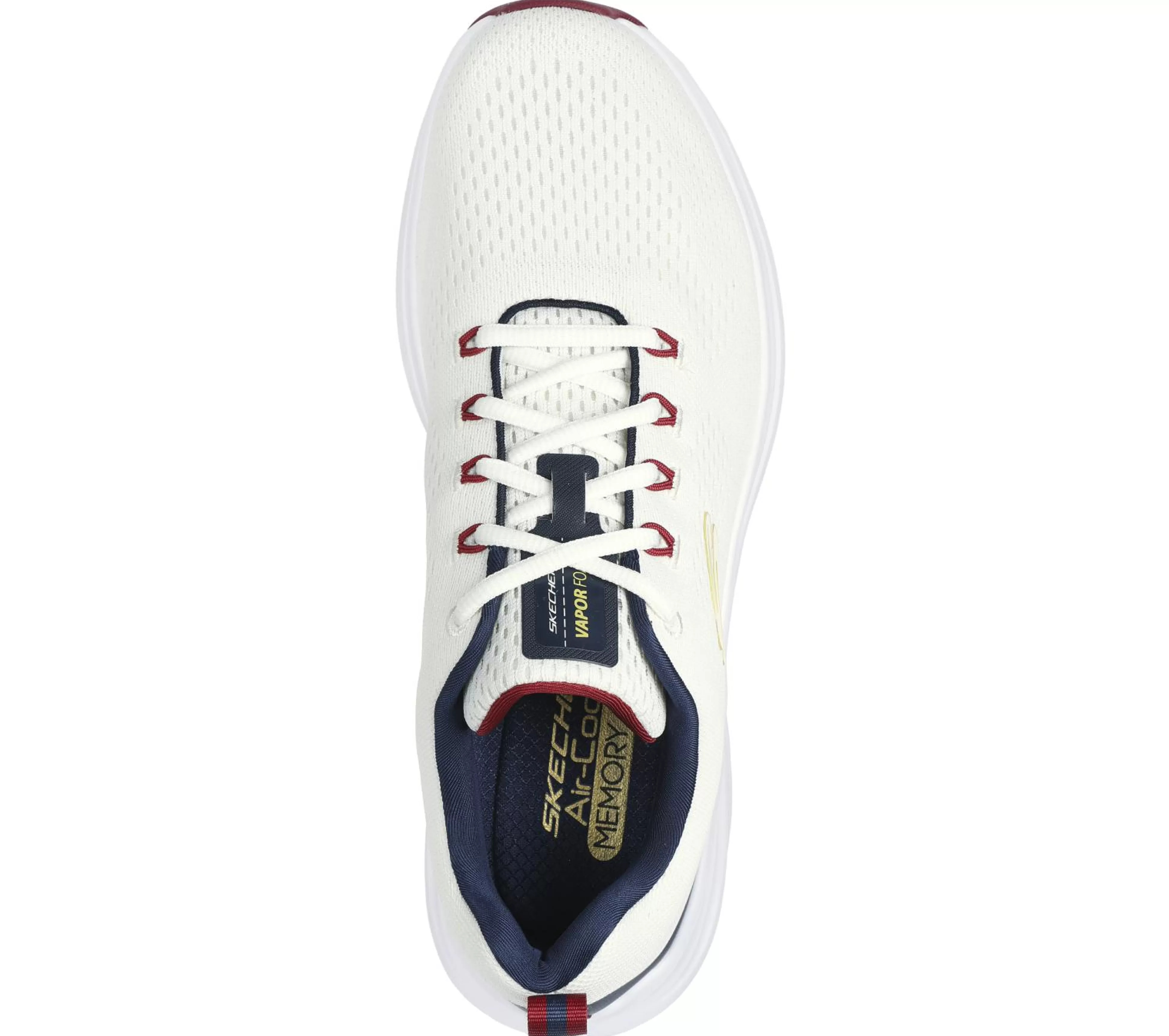 SKECHERS Veterschoenen | Sportieve Sneakers^Vapor Foam WIT / MARINE