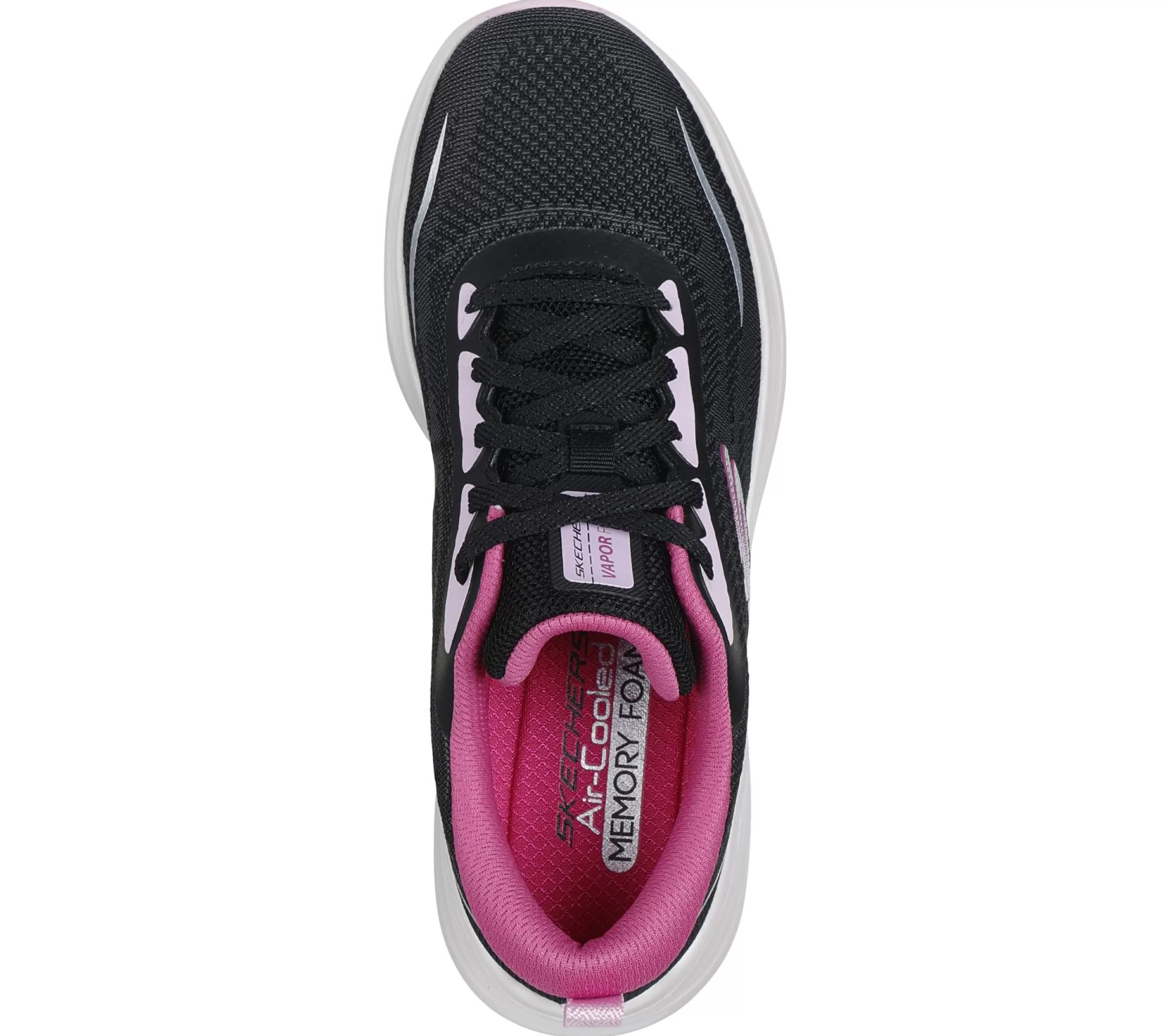 SKECHERS Veterschoenen | Sportieve Sneakers^Vapor Foam - Smooth Ride ZWART / MULTI