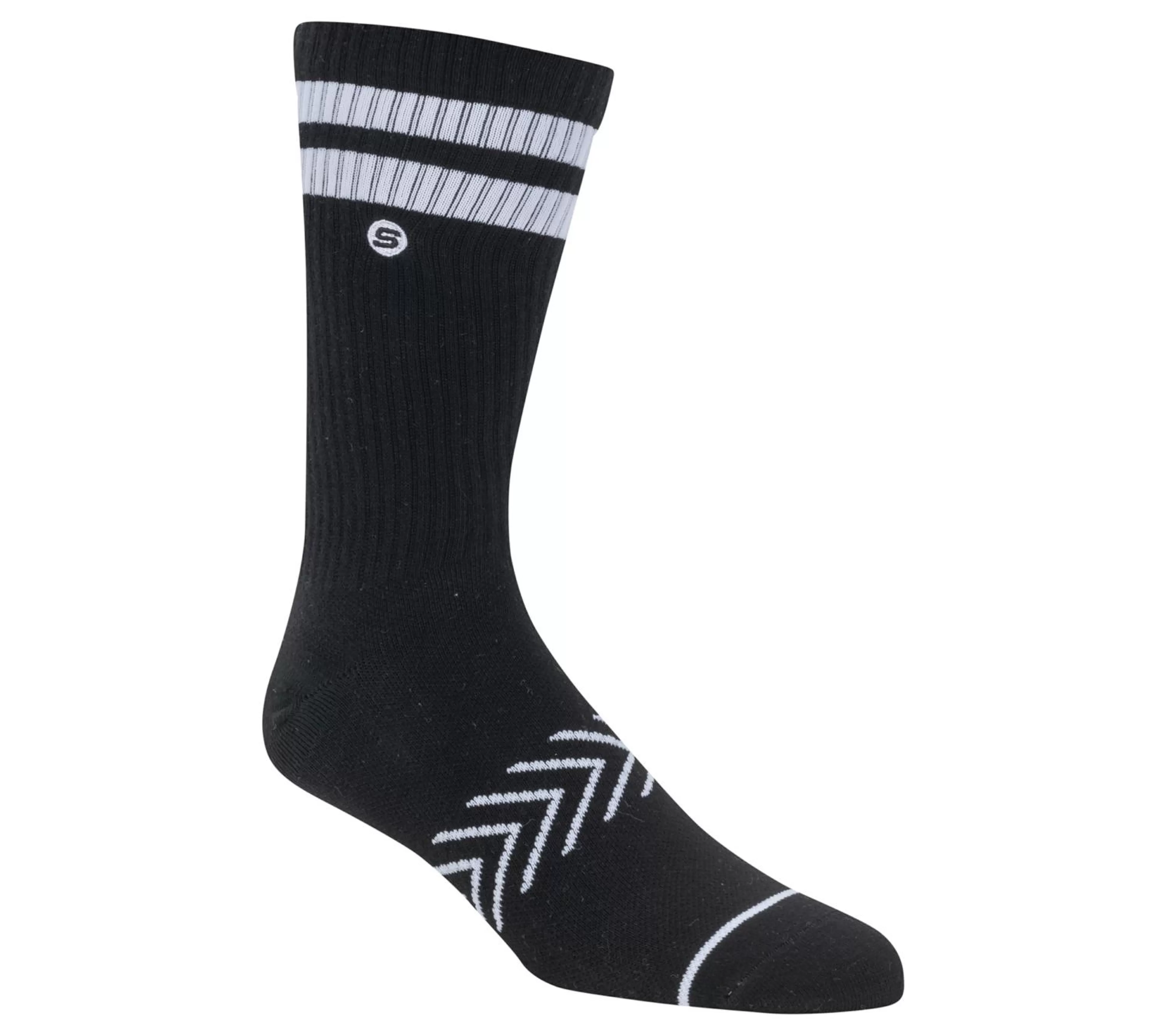 SKECHERS Sokken | Sokken^Varsity Crew Socks - 1 Pair ZWART