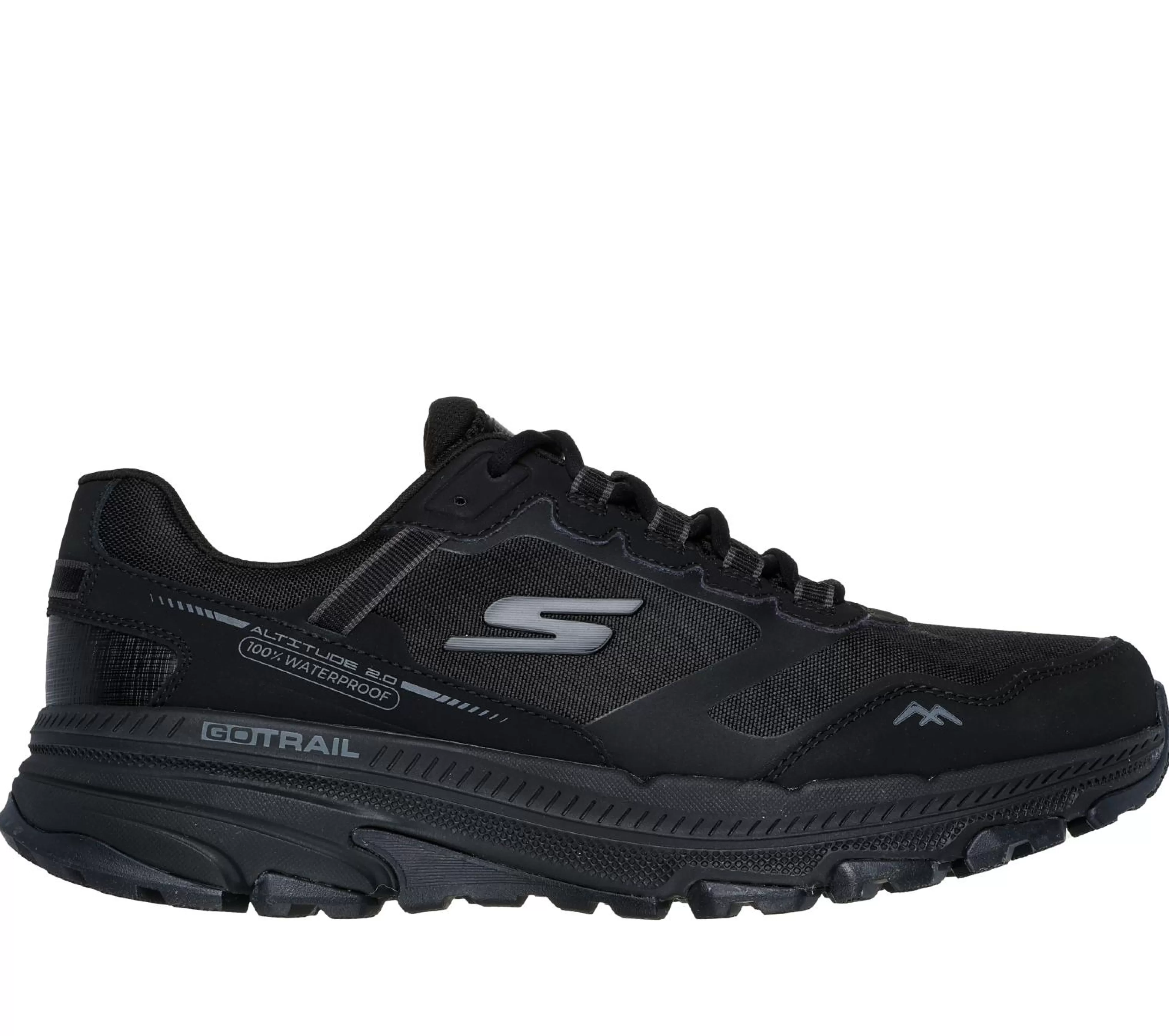 SKECHERS Veterschoenen | Sportieve Sneakers^Waterproof: GO RUN Trail Altitude 2.0 ZWART