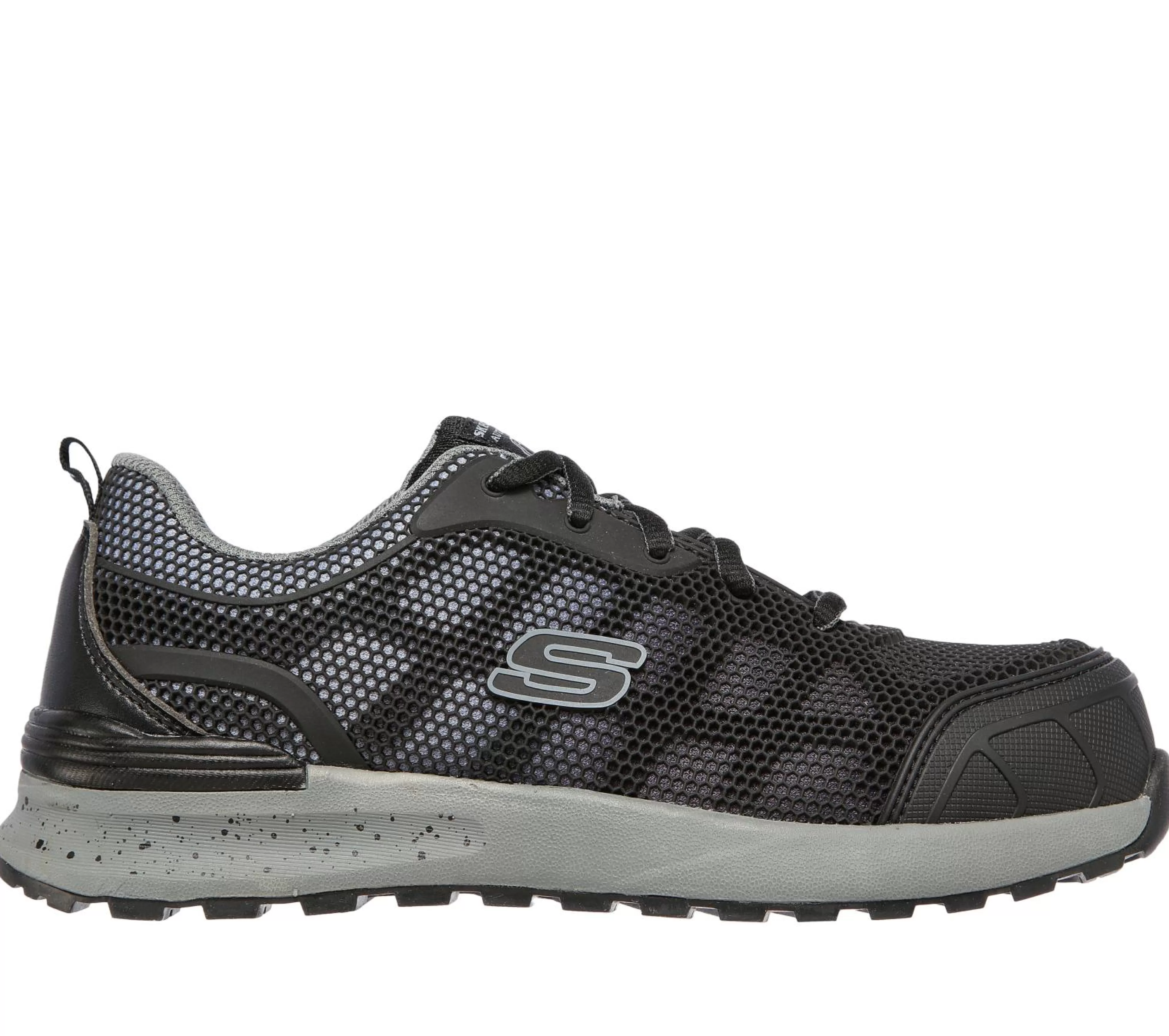 SKECHERS Work^Work: Bulklin - Lyndale Comp Toe ZWART / GRIJS