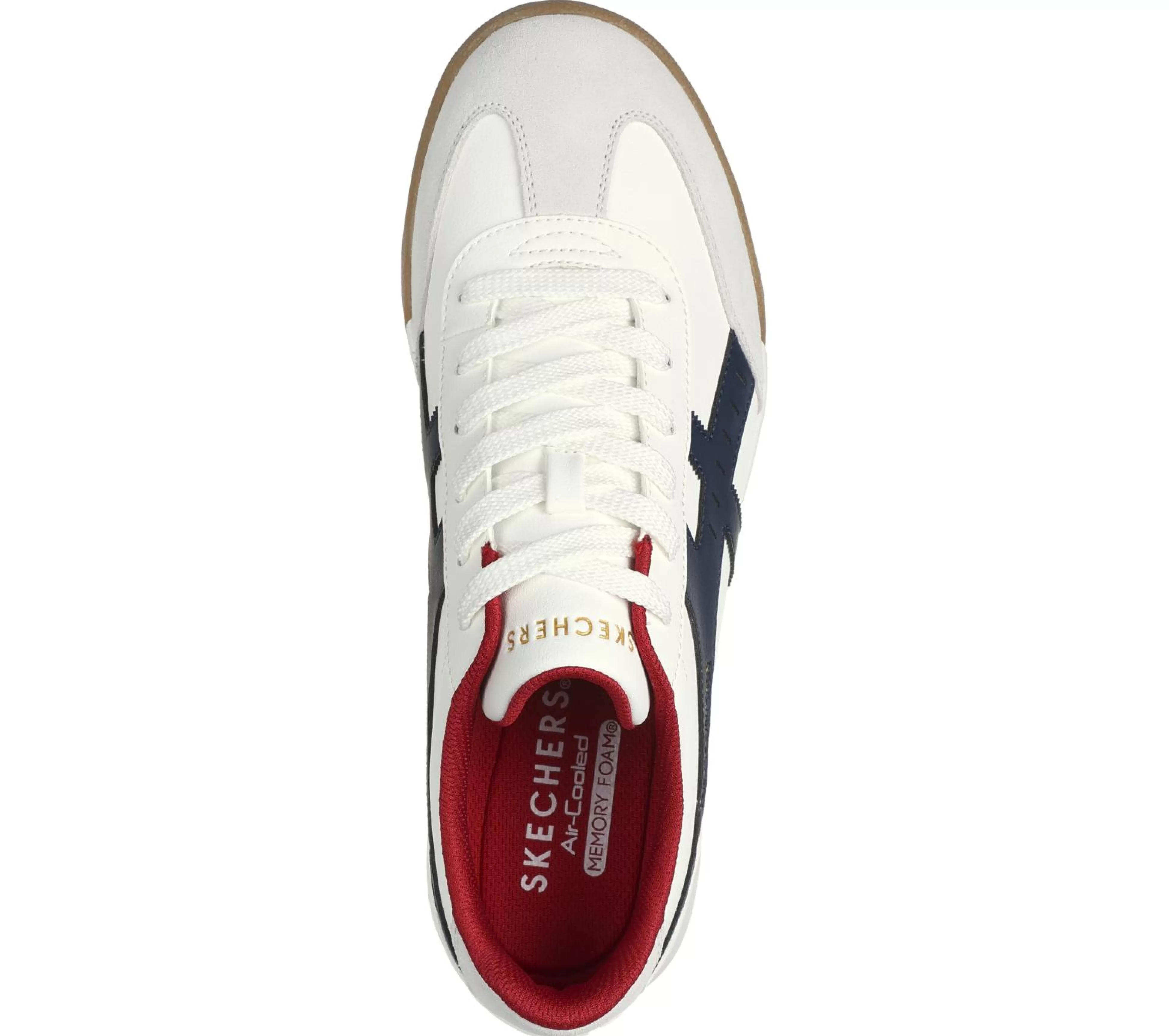 SKECHERS Veterschoenen | Casual Sneakers^Zinger - Manzanilla Totale WIT / MARINE